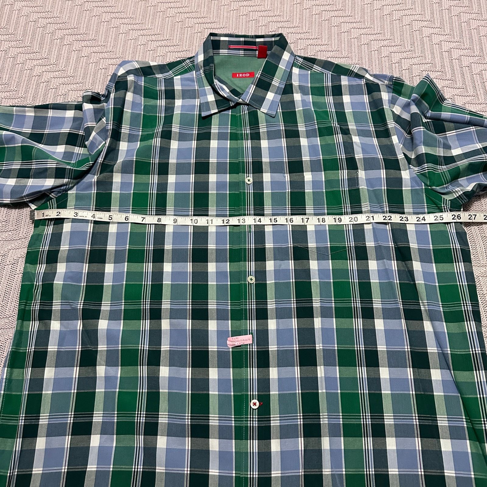 Izod Izod green plaid button downq Size US XL / EU 56 / 4 - 6 Thumbnail