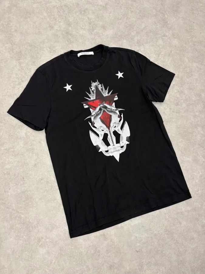Givenchy SS2015 Givenchy Star Modern Abstract Black T-Shirt by RIccardo Tisci Size US S / EU 44-46 / 1 - 4 Thumbnail
