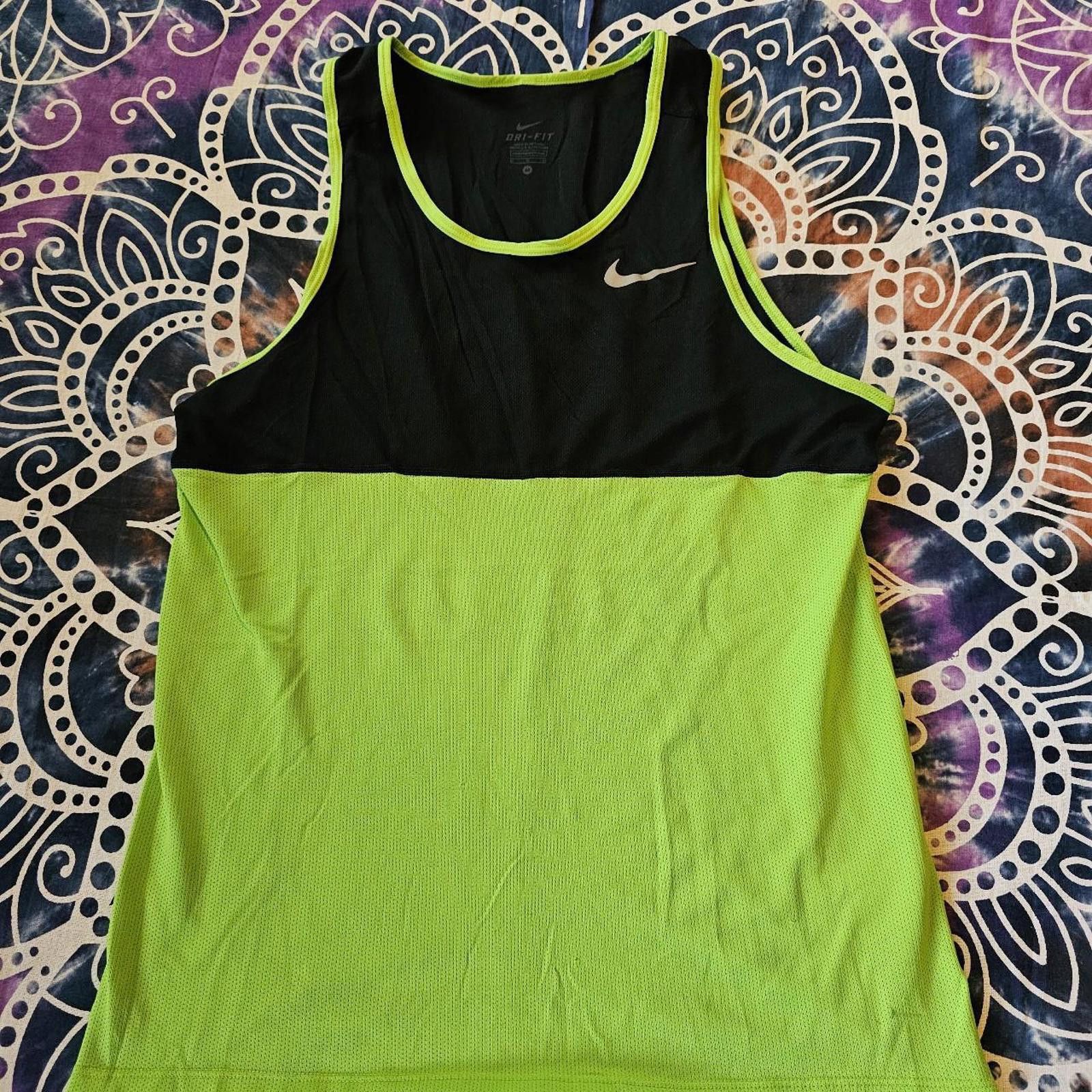 Nike Nike Men's Black and Green Tank Size US M / EU 48-50 / 2 - 1 Thumbnail