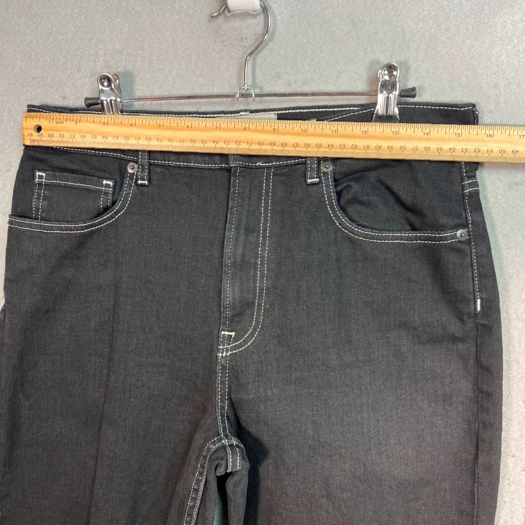 Everlane Everlane Jeans Women 30 Black Dark Wash Cropped High-Rise 5-Pocket Denim Inseam 26 Size 30" / US 8 / IT 44 - 5 Thumbnail