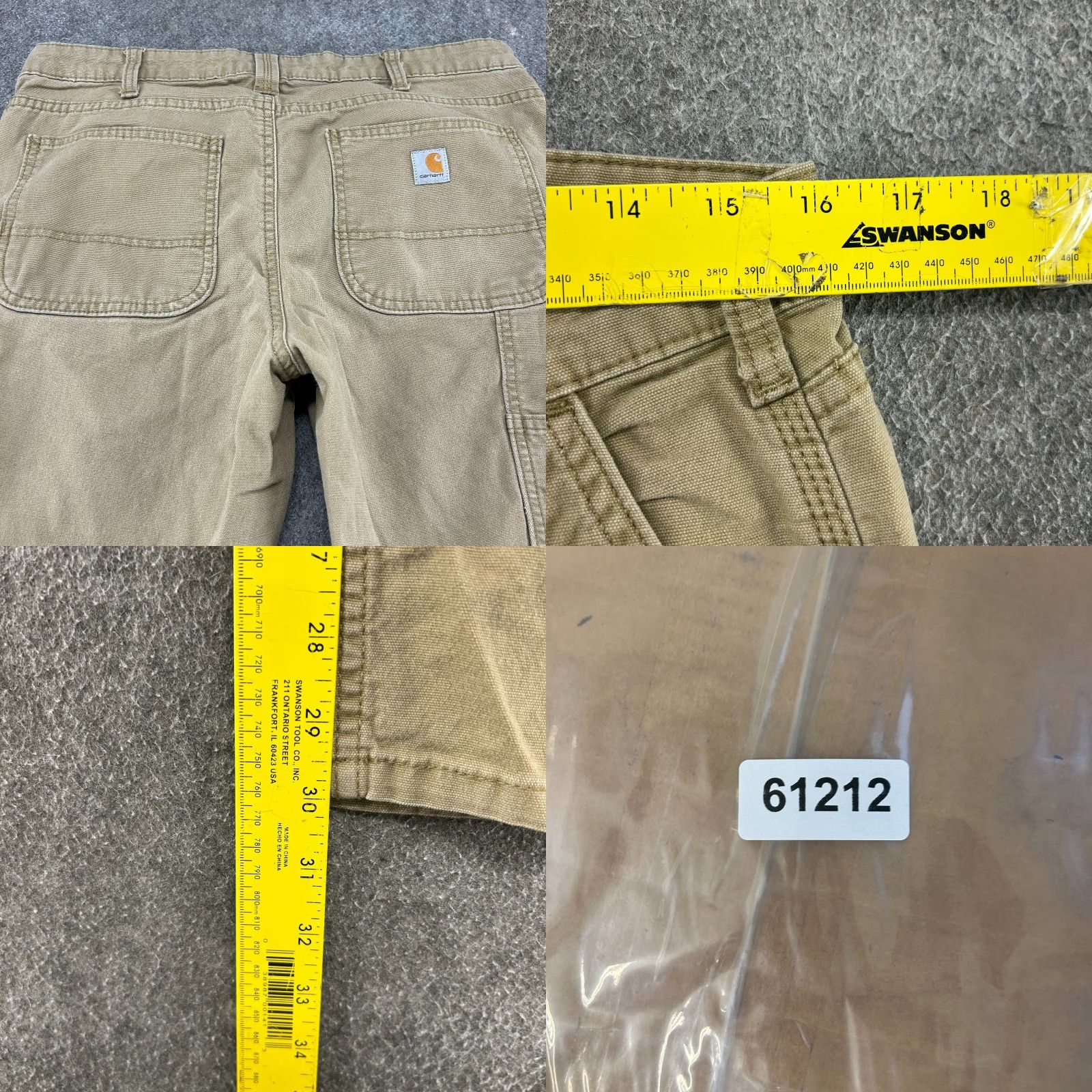 Carhartt Carhartt Pants Womens 12 Tall Brown Tan Slim Fit Straight Leg Cotton Rugged Flex Size 34" / US 12 / IT 48 - 8 Thumbnail