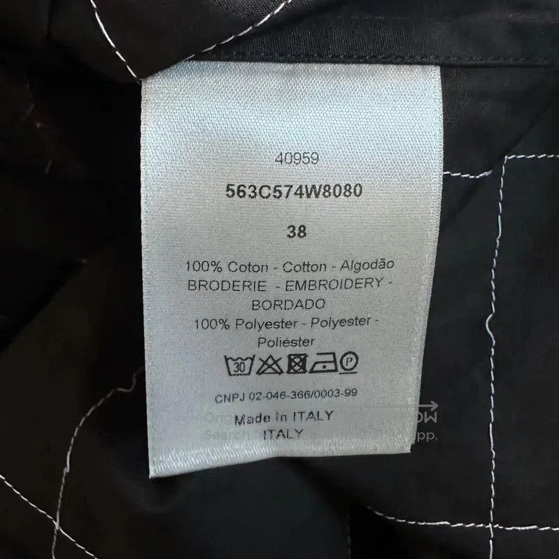 Dior Dior Black Cotton Embroidered Long Sleeve Shirt . Size US M / EU 48-50 / 2 - 5 Thumbnail
