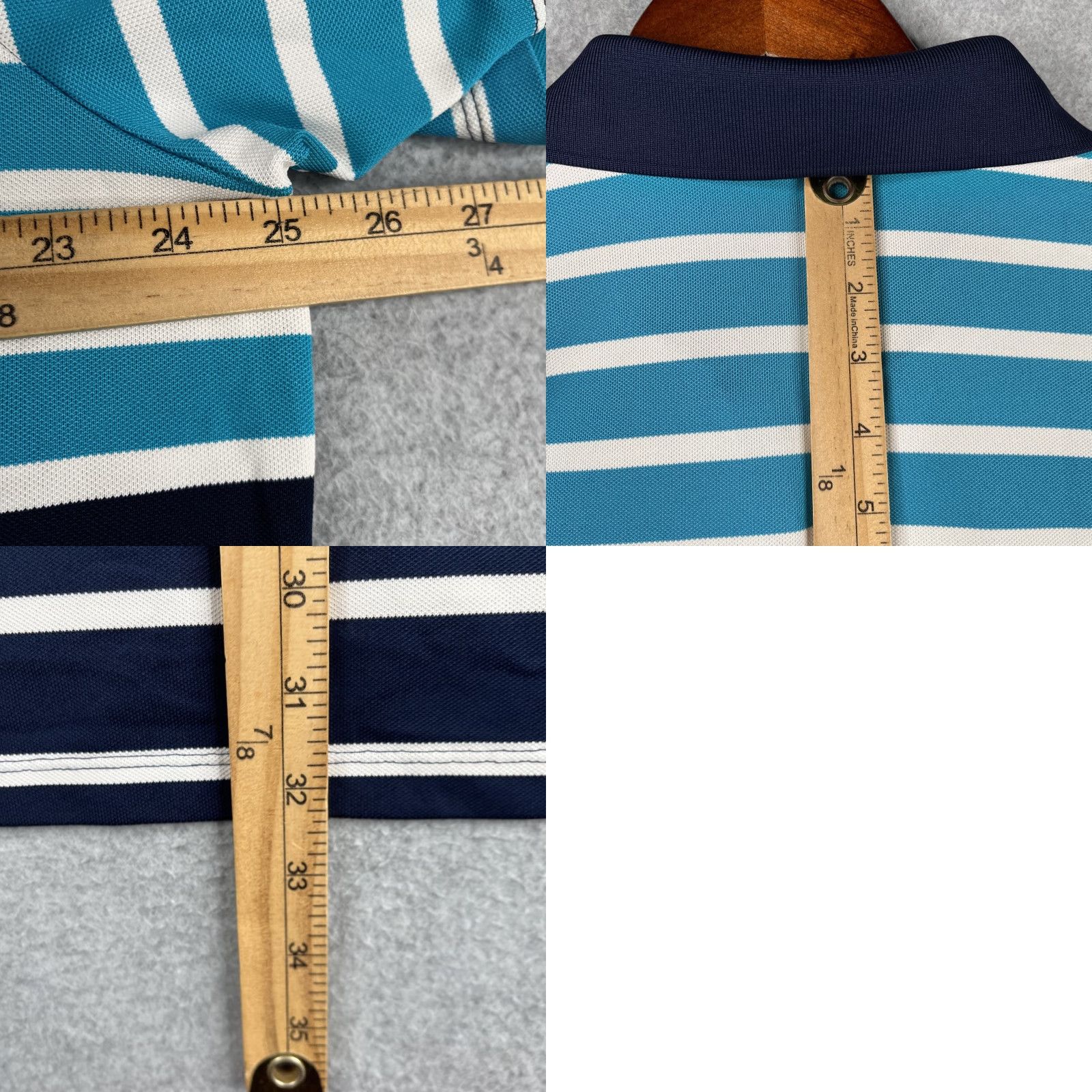 Ralph Lauren RLX Ralph Lauren Polo Shirt Mens XL Blue Striped Performance Golf Golden Bear Polo Shirt Mens XL Blue Striped Size US XL / EU 56 / 4 - 8 Thumbnail