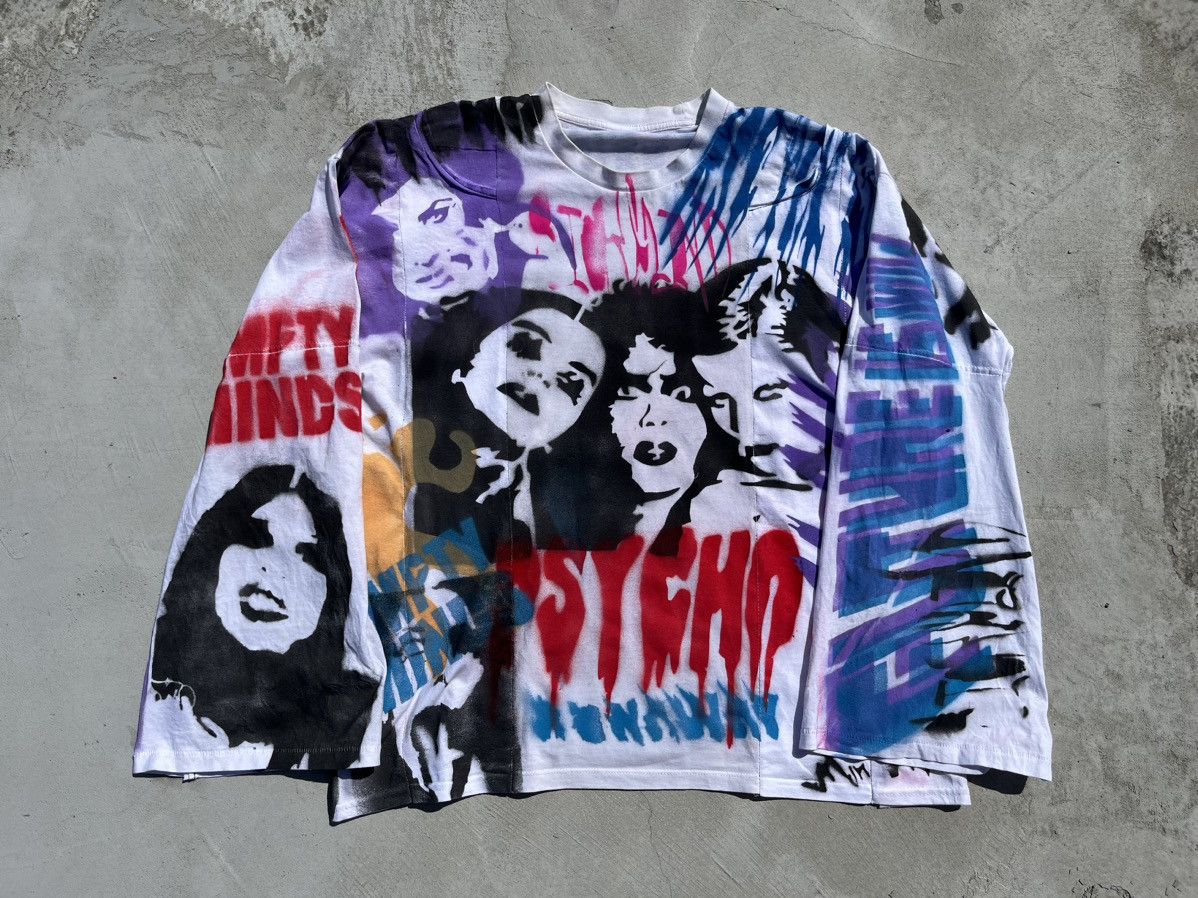 Vintage Vintage Custom Longsleeve Psycho Rave y2k asymetric demon Size US L / EU 52-54 / 3 - 2 Thumbnail