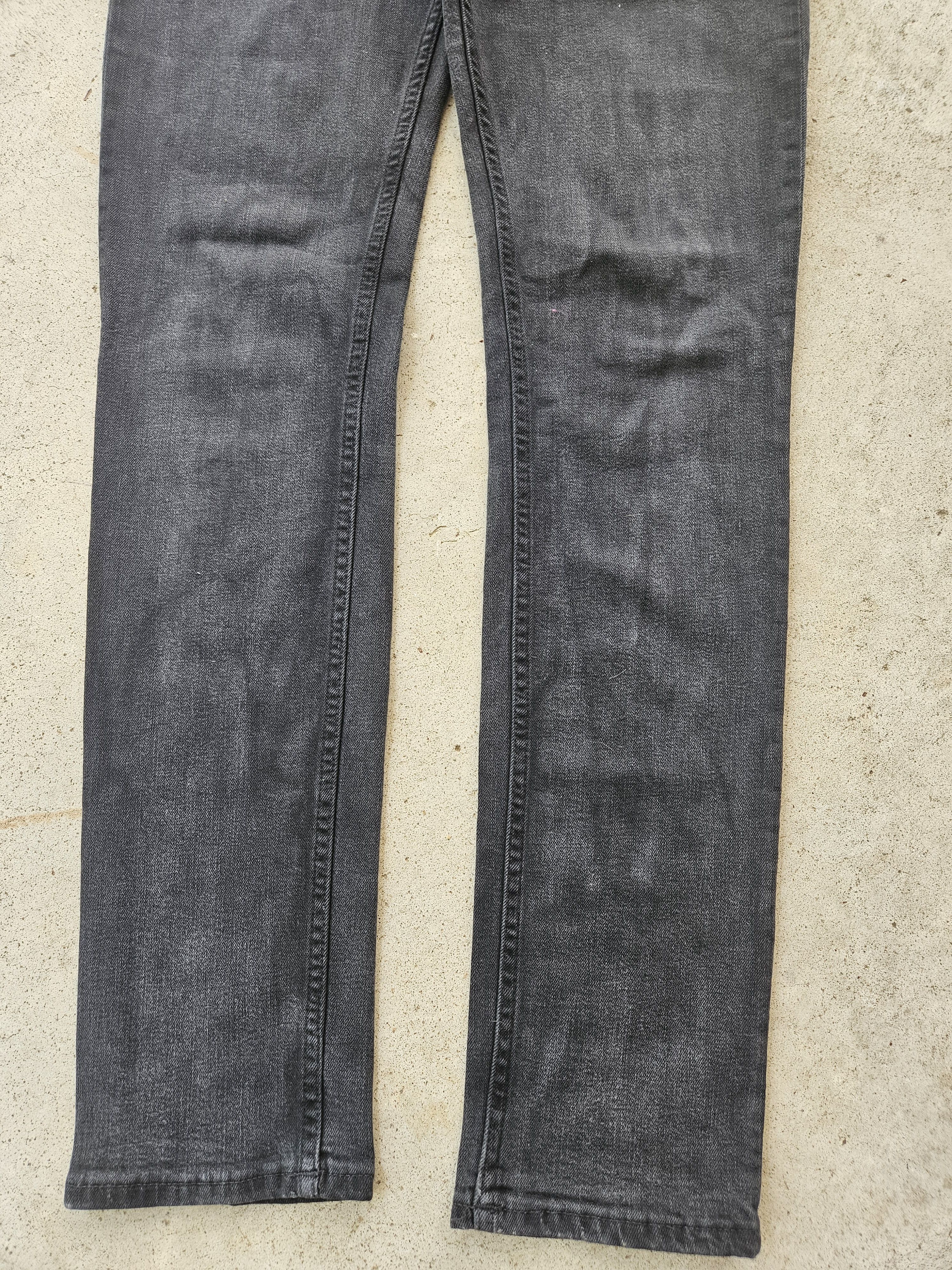 Acne Studios North Used Blk Back Patch Black Denim Jeans Size US 32 / EU 48 - 6 Thumbnail