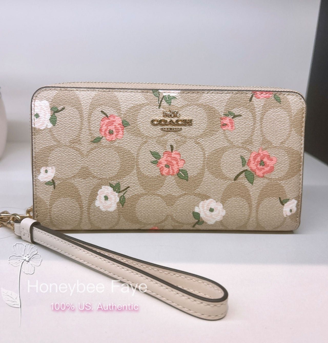 Coach CAR06 Long Zip Around Wallet Floral Print 花柄 Coach Long Zip Around Wallet With Floral Print | Brixton Baker