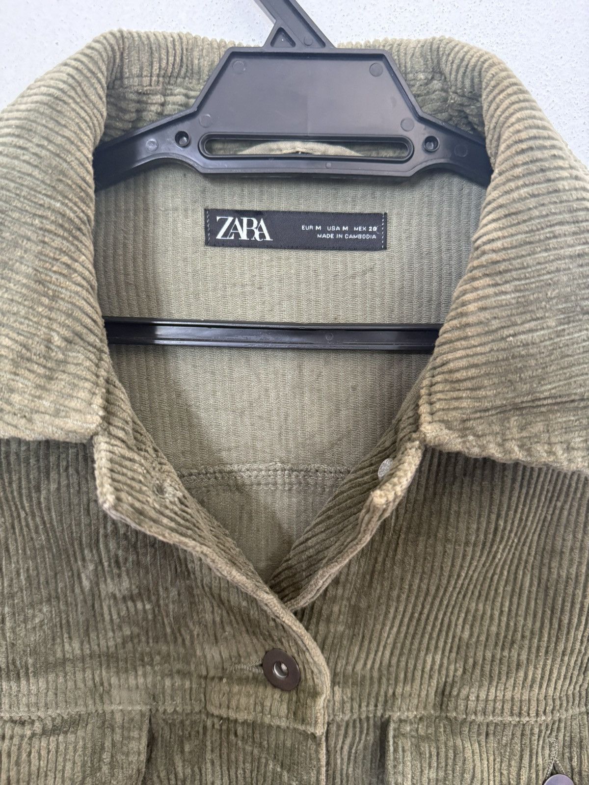Zara BINDING Zara Corduroy Green Jacket Oversized Style Size US M / EU 48-50 / 2 - 10 Thumbnail