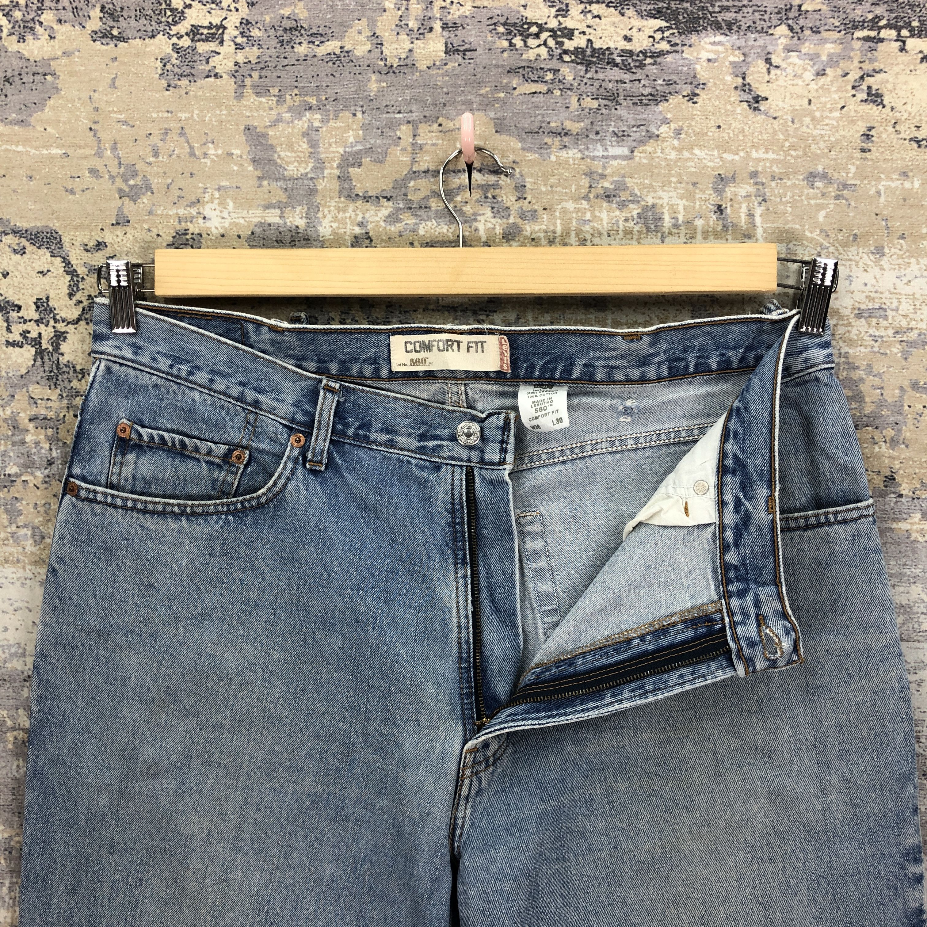 Levi's Vintage Y2K Levis Light Wash Jeans Levi's Sun Faded Denim Size US 36 / EU 52 - 6 Thumbnail