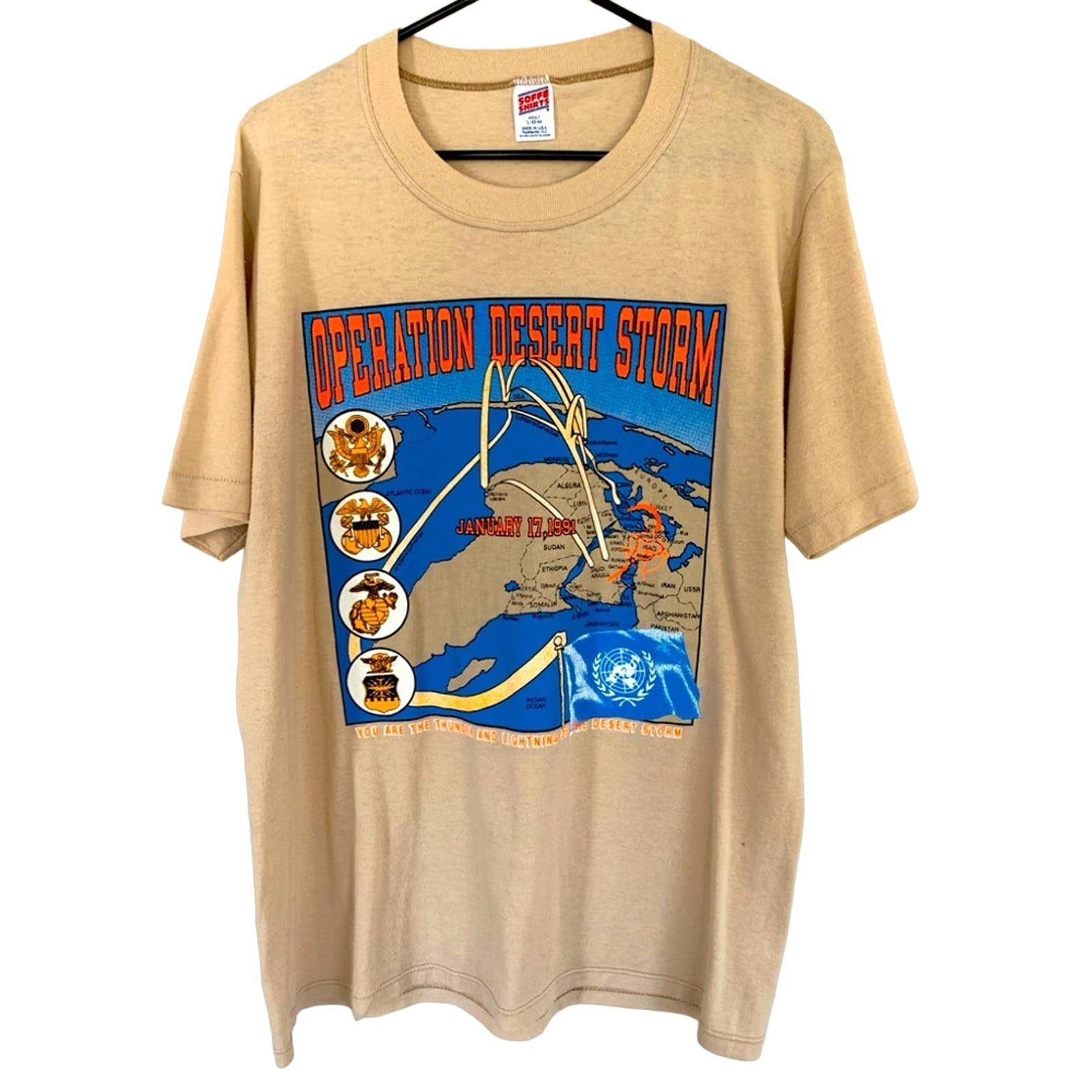 Vintage VINTAGE 1991 OPERATION DESERT STORM SINGLE STITCH SHIRT Size US L / EU 52-54 / 3 - 1 Thumbnail