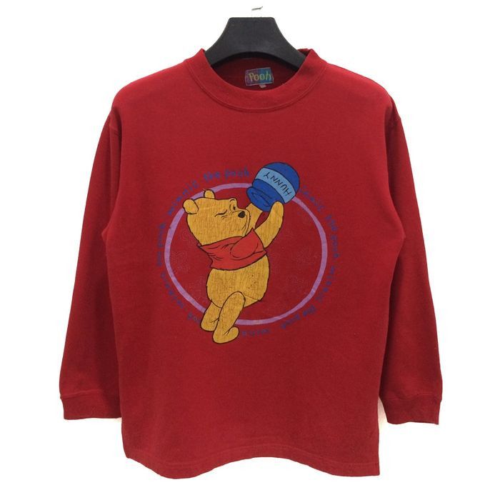 image of Cartoon Network Vintage Pooh Cartoon Sweatshirt, Men's (Size Small)