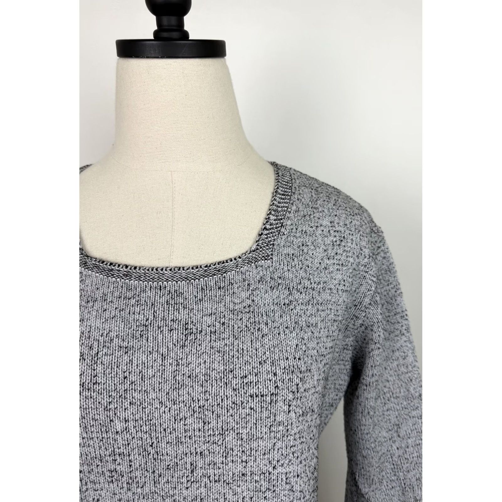 Vintage VINTAGE United Knitwear Sweater Shirt Womens Medium White 80s 90s Grunge Retro Pullover Size M / US 6-8 / IT 42-44 - 3 Thumbnail