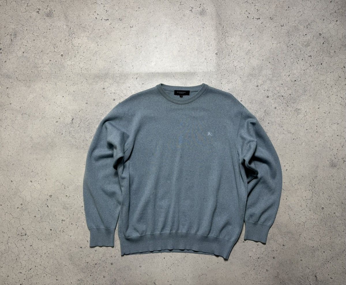 Burberry Burberry London Vintage Blue Sweater Size US L / EU 52-54 / 3 - 1 Thumbnail