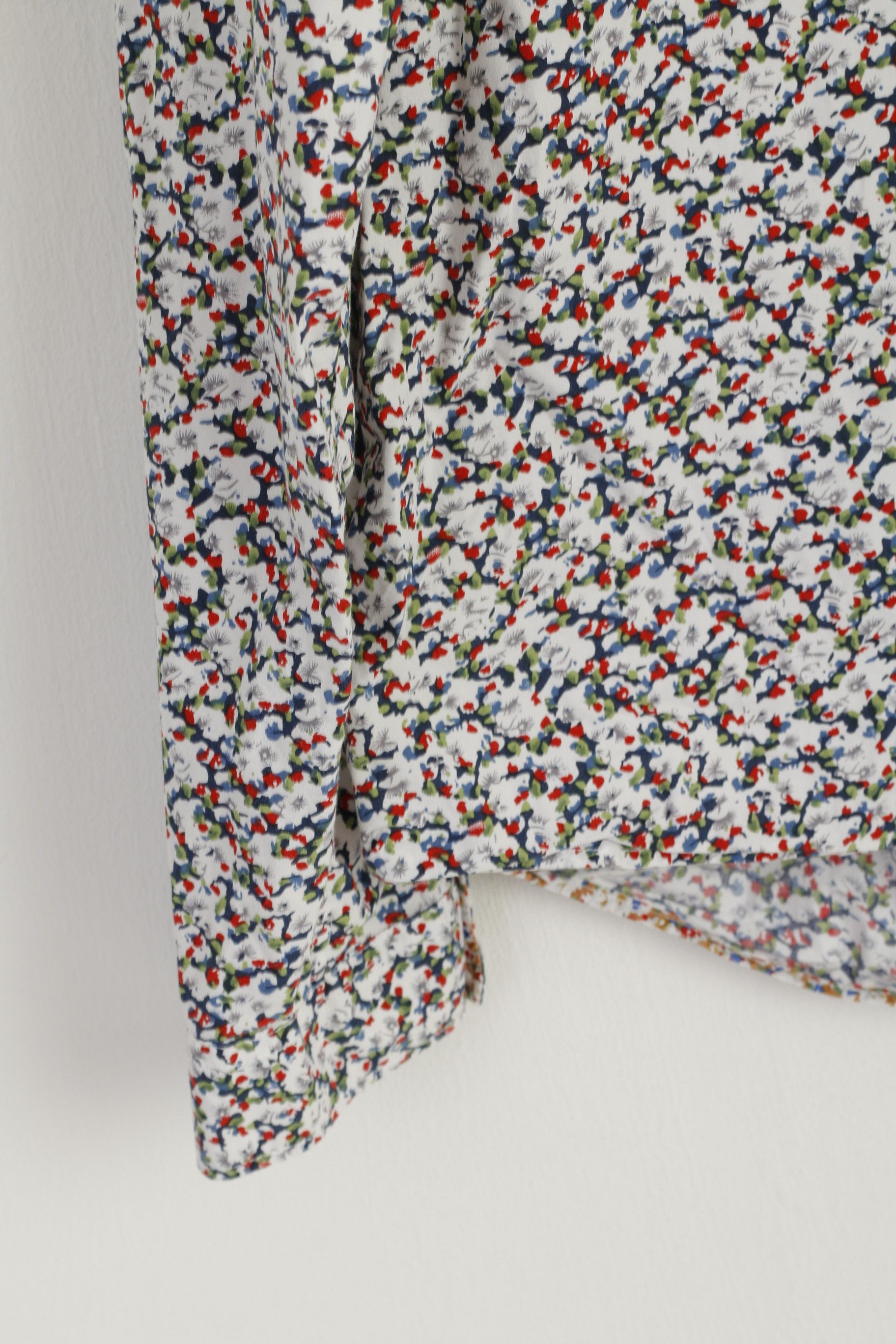 Pretty Green Pretty Green Men XL Casual Shirt White Printed 7930 Size US XL / EU 56 / 4 - 4 Thumbnail