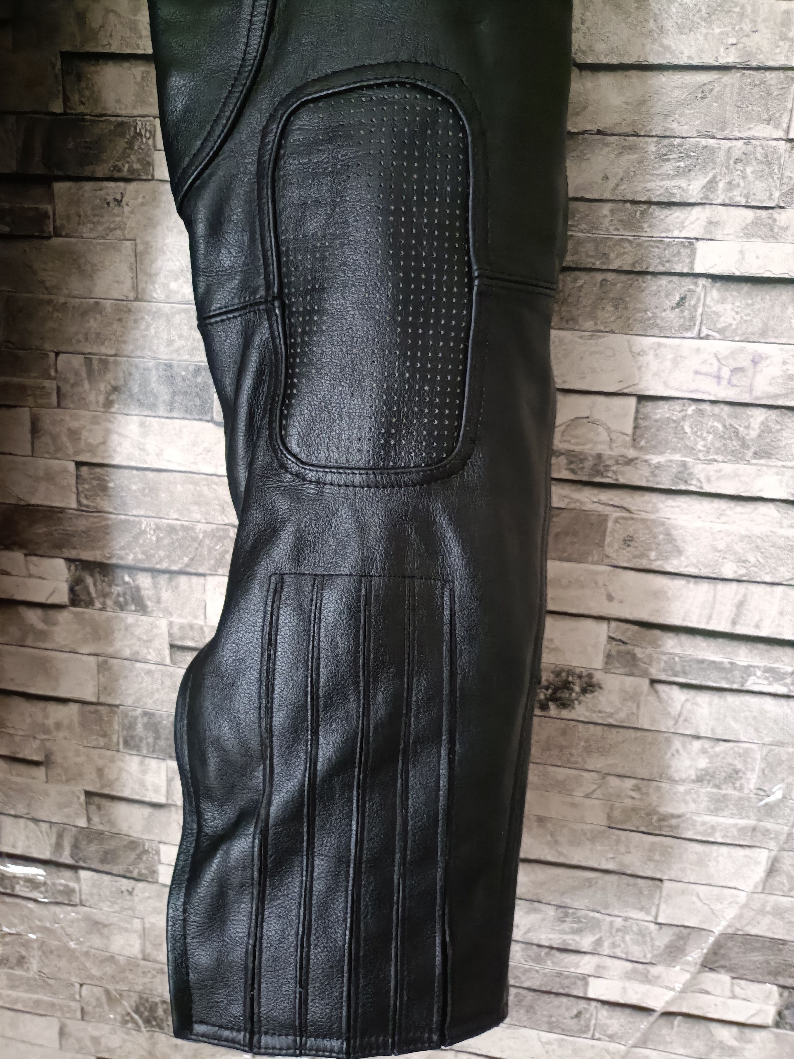Leather Frank Thomas full grain leather touring biker pants Size US 34 / EU 50 - 7 Thumbnail