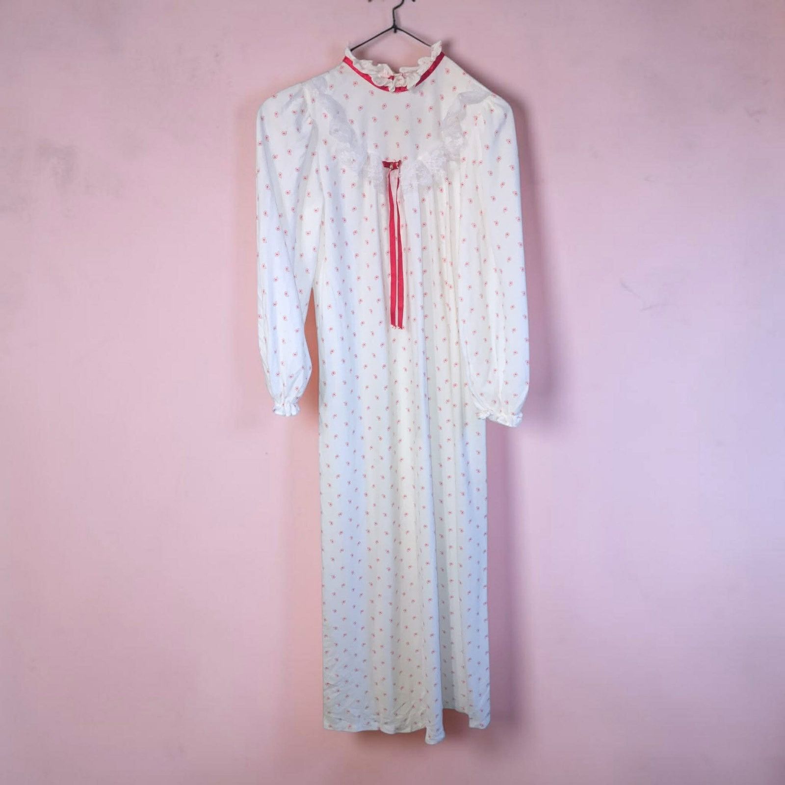 Other VTG 70s Handmade Nightgown Character Dress Cottagecore M/L Size M / US 6-8 / IT 42-44 - 4 Thumbnail