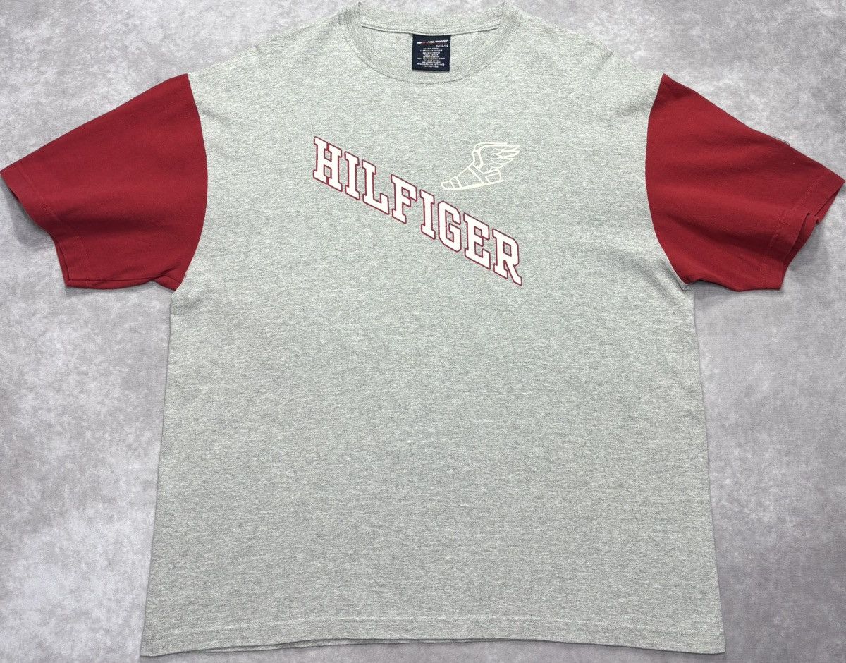 Tommy Hilfiger 90’s Vintage Tommy Hilfiger x Hilfiger Athletics Tee Size US XL / EU 56 / 4 - 1 Thumbnail