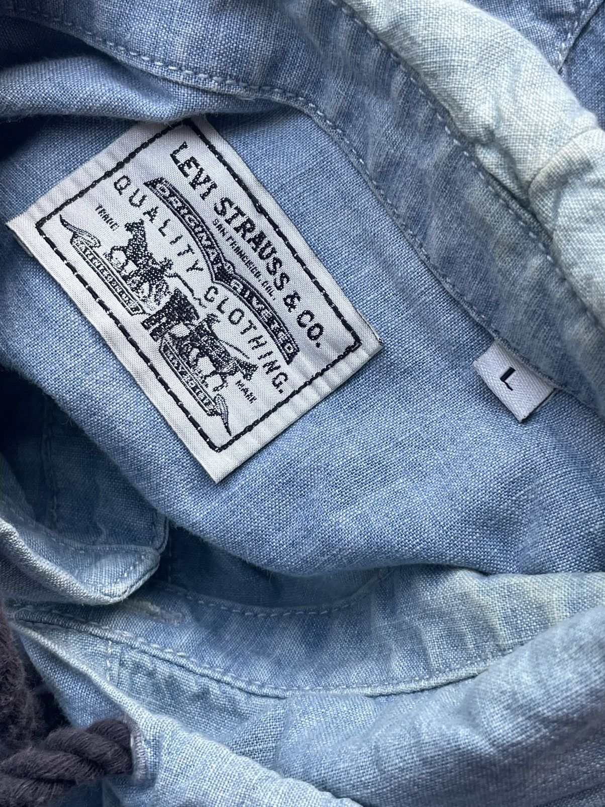 Levi's Levis Chambary Shirt Size US L / EU 52-54 / 3 - 10 Thumbnail