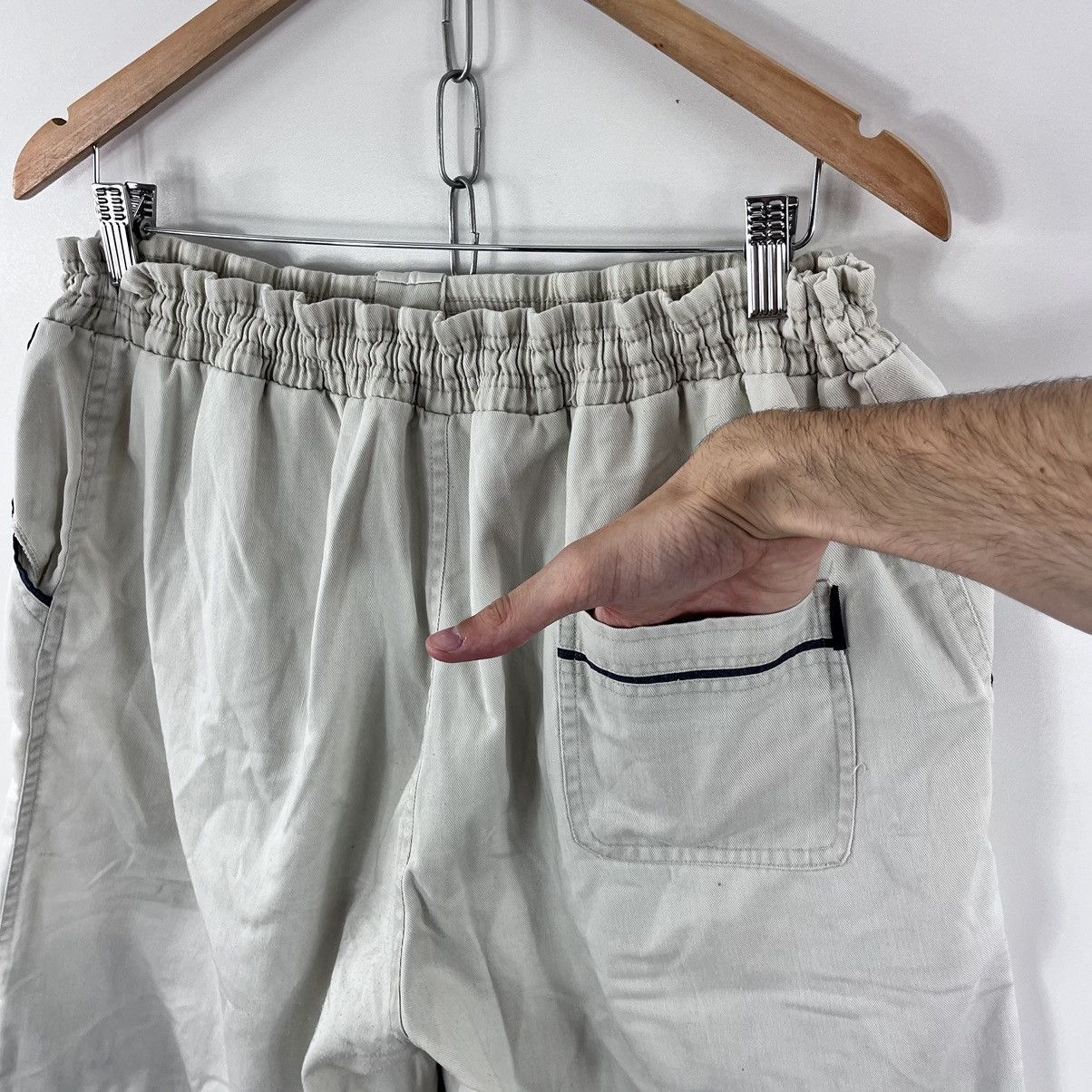Vintage Vintage Custom Cargo Shorts Embroidery Logo Nike x Dollars Size US 36 / EU 52 - 11 Thumbnail