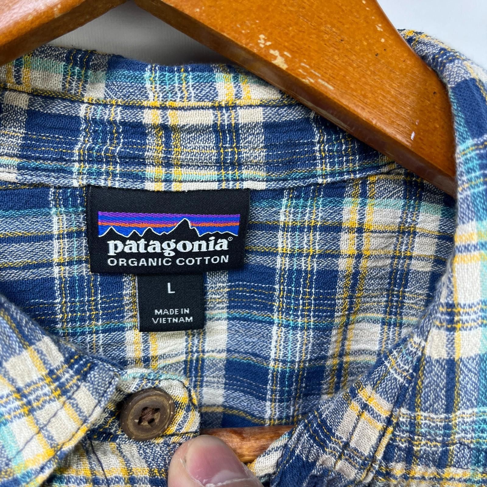 Patagonia Vintage Patagonia Plaid Button Up Organic Cotton Shirt Large Size US L / EU 52-54 / 3 - 4 Thumbnail