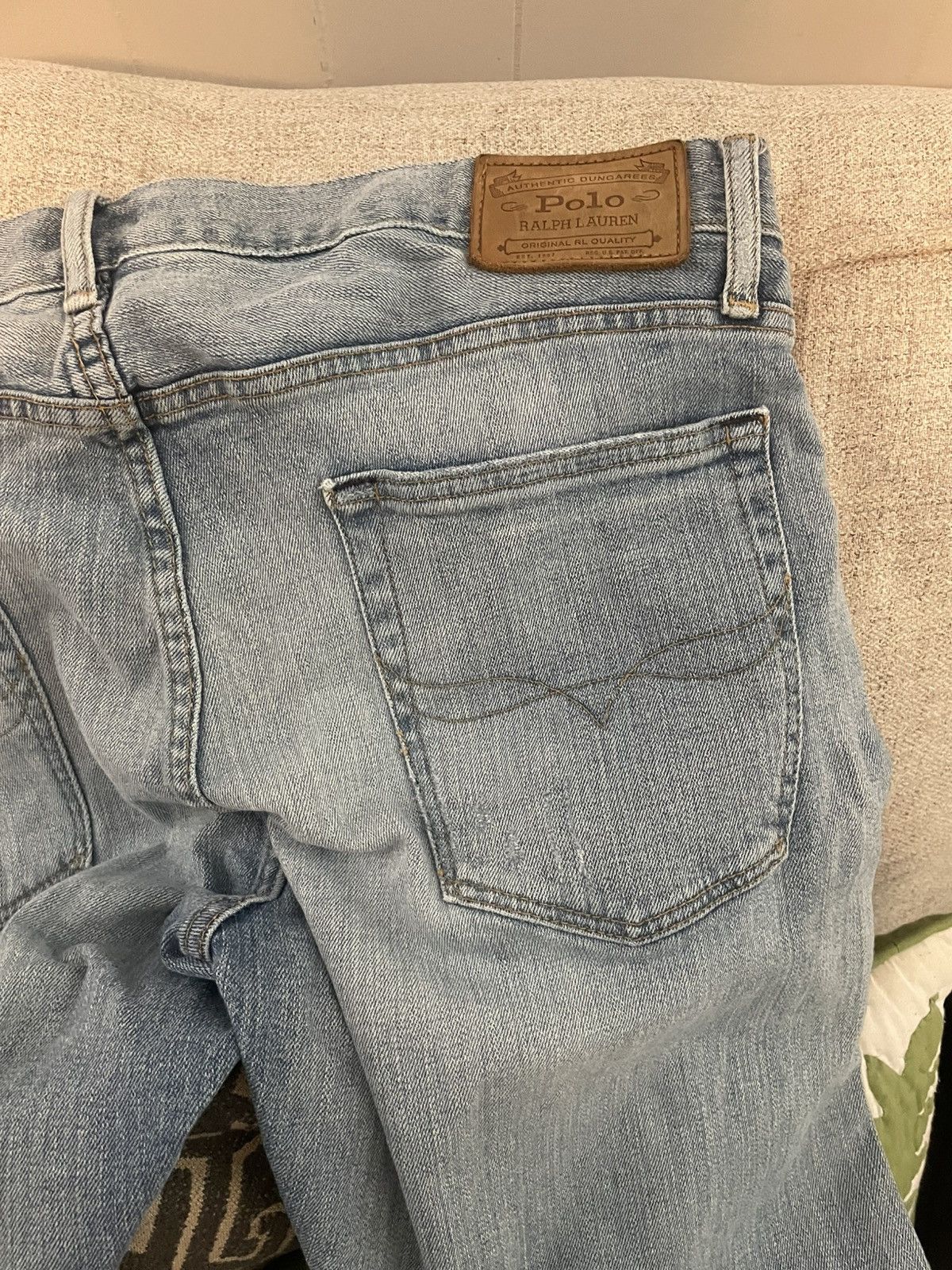 Polo Ralph Lauren 5 pocket washed denim Size US 35 - 6 Thumbnail