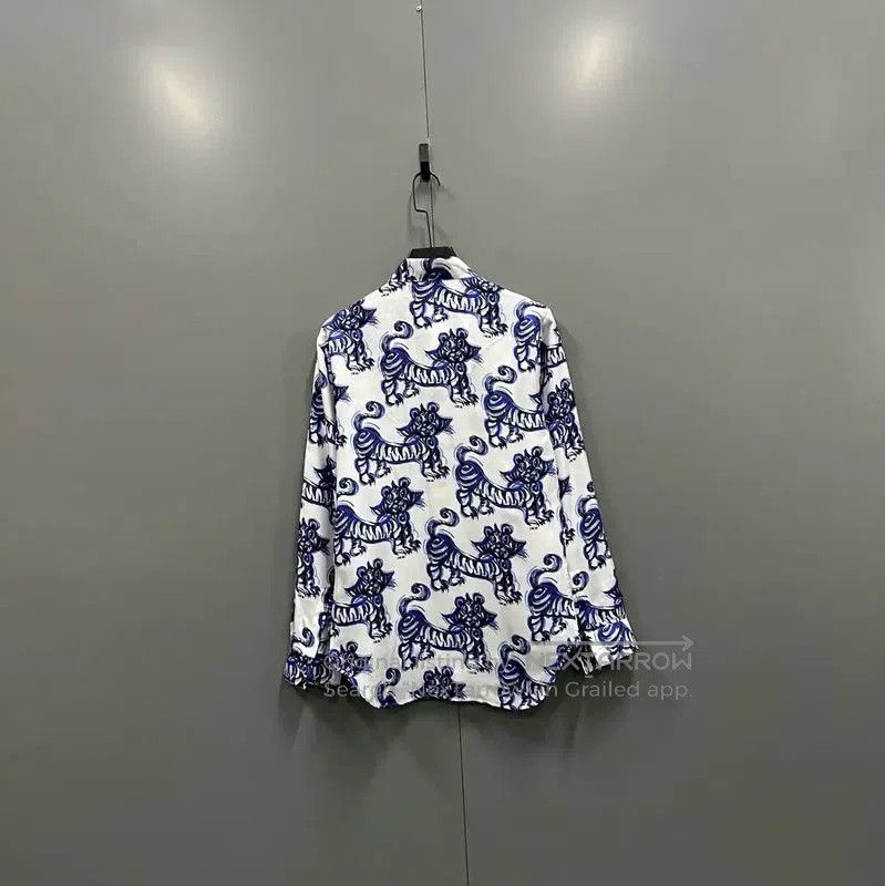 Dior Dior Multicolor Cotton Long Sleeve Shirt . Size US M / EU 48-50 / 2 - 2 Thumbnail