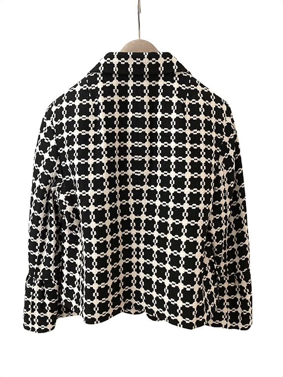 Akris Graphic black and white short blazer Size M / US 6-8 / IT 42-44 - 2 Thumbnail