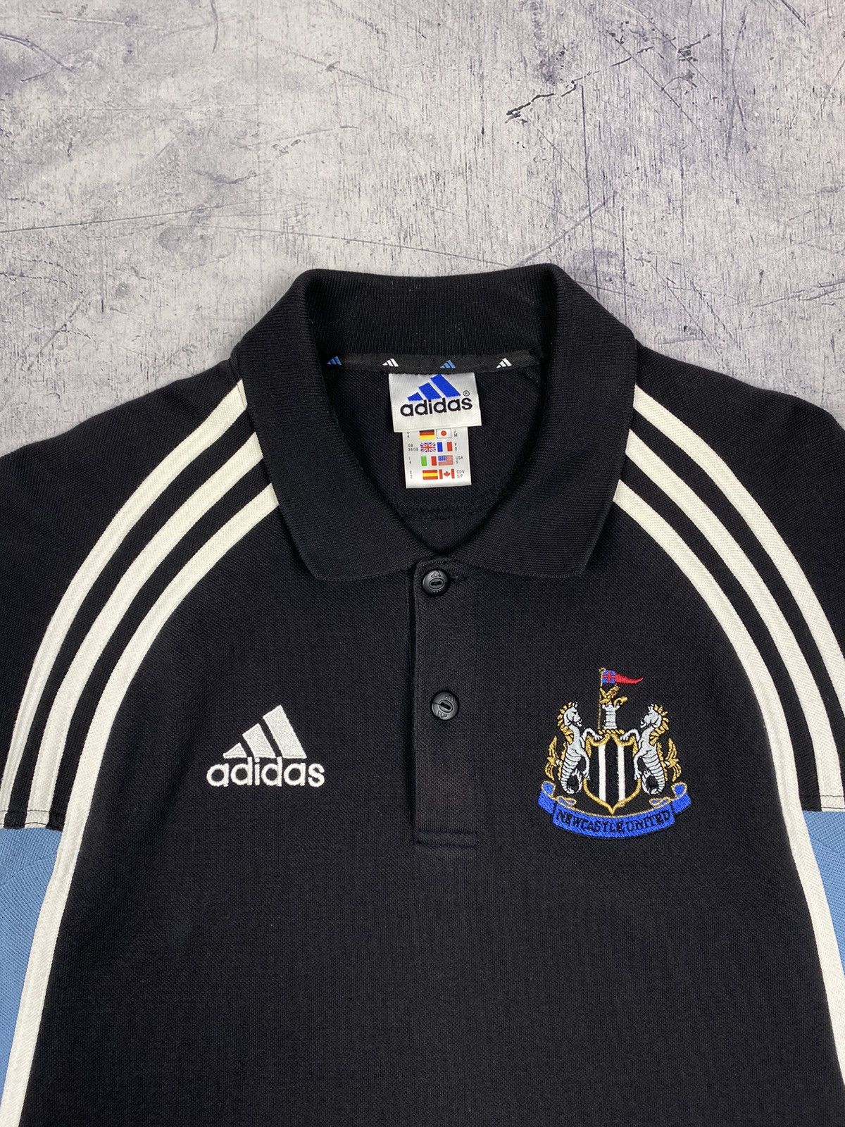 Adidas Vintage Adidas New Castle United Polo Shirt Size US M / EU 48-50 / 2 - 5 Thumbnail
