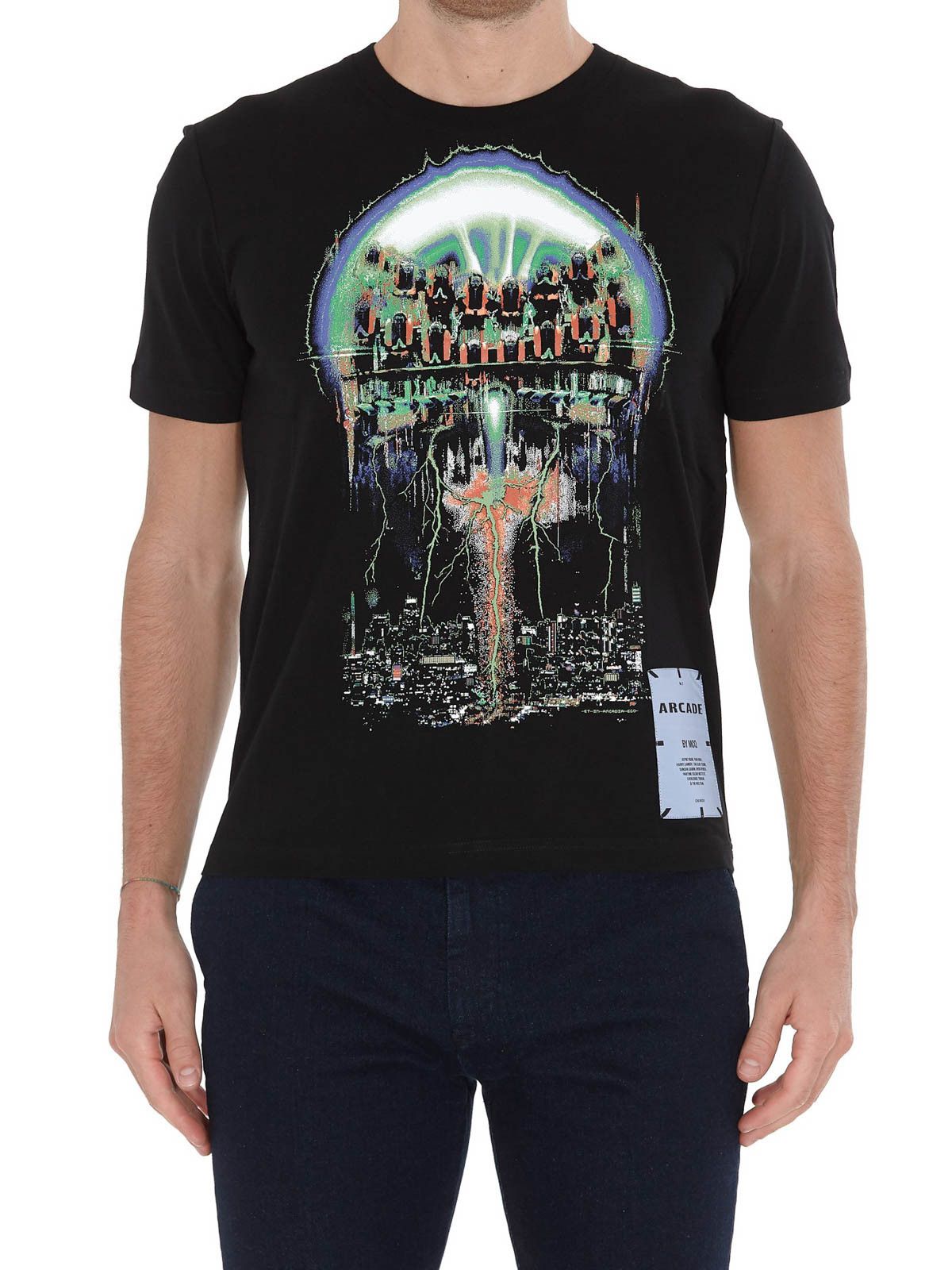 MCQ o1mle0424 T-Shirt in Black Size US M / EU 48-50 / 2 - 4 Thumbnail