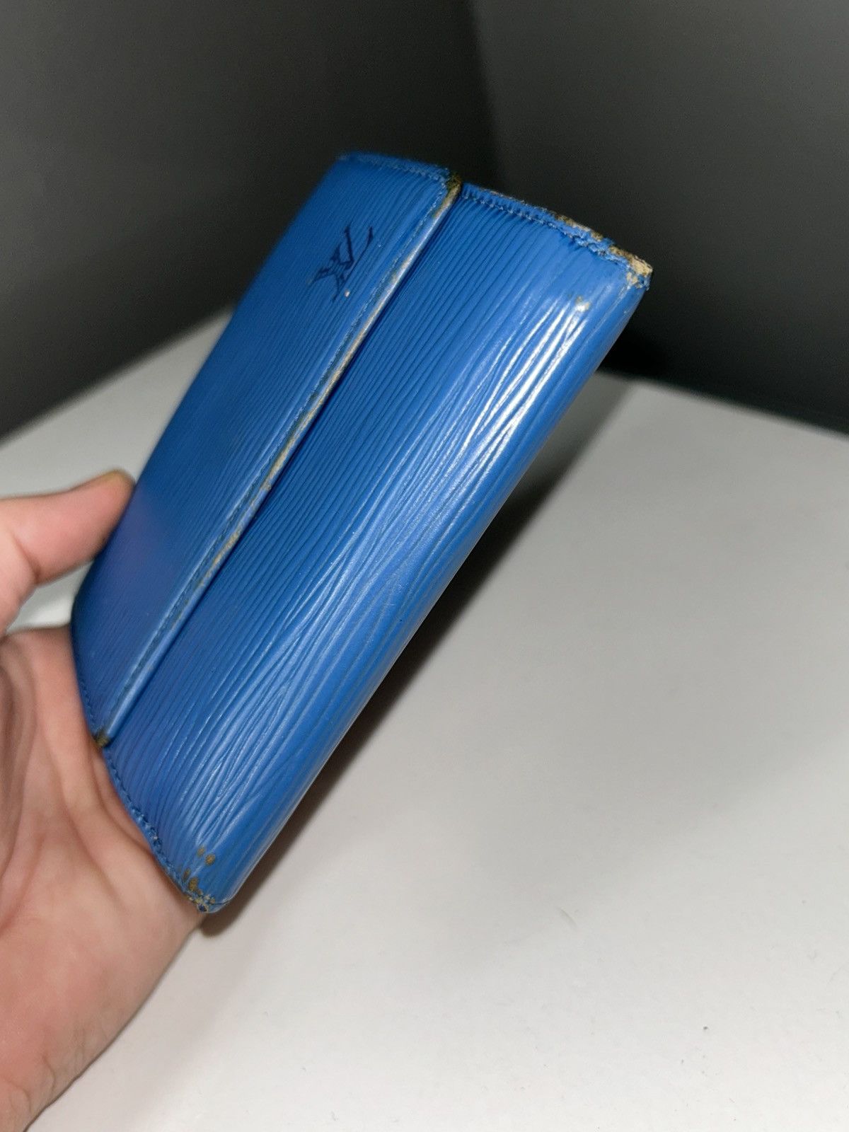 Louis Vuitton Louis Vuitton Blue Epi Leather Elise Wallet MI1908 Size ONE SIZE - 14 Thumbnail
