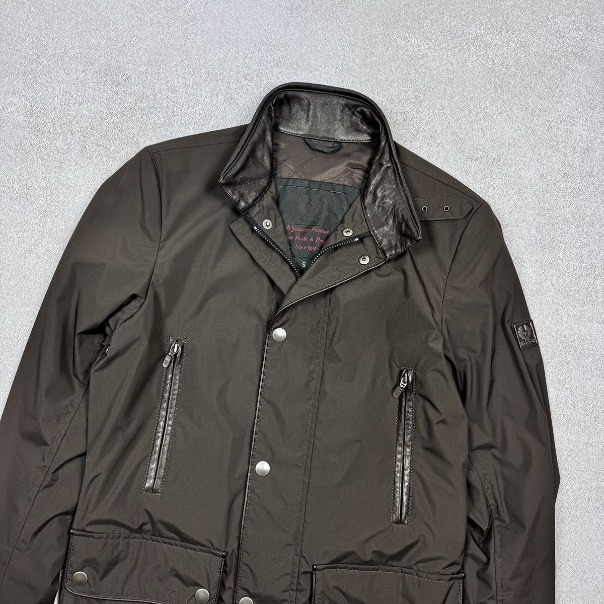Belstaff Men`s Belstaff Nylon Gold Label Brown Jacket Size S-M Size US S / EU 44-46 / 1 - 6 Thumbnail