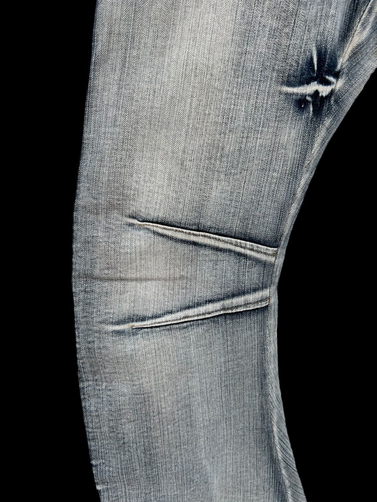 Vintage Vintage PPFM Acid Washed Curved Leg Denim Jeans Size US 31 - 9 Thumbnail