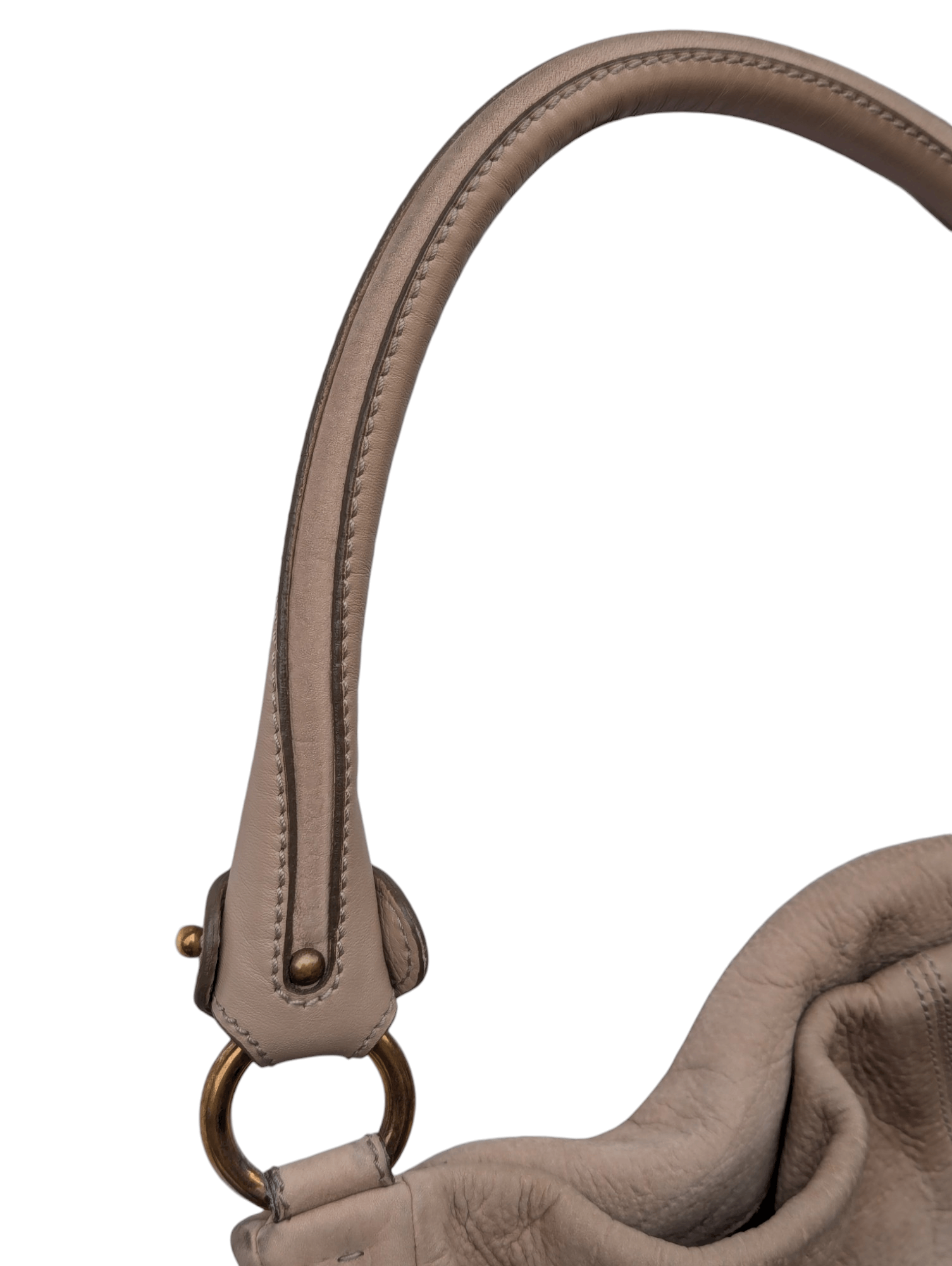 Salvatore Ferragamo Salvatore Ferragamo Brown Leather Ruched Bow Shoulder Bag Size ONE SIZE - 5 Thumbnail