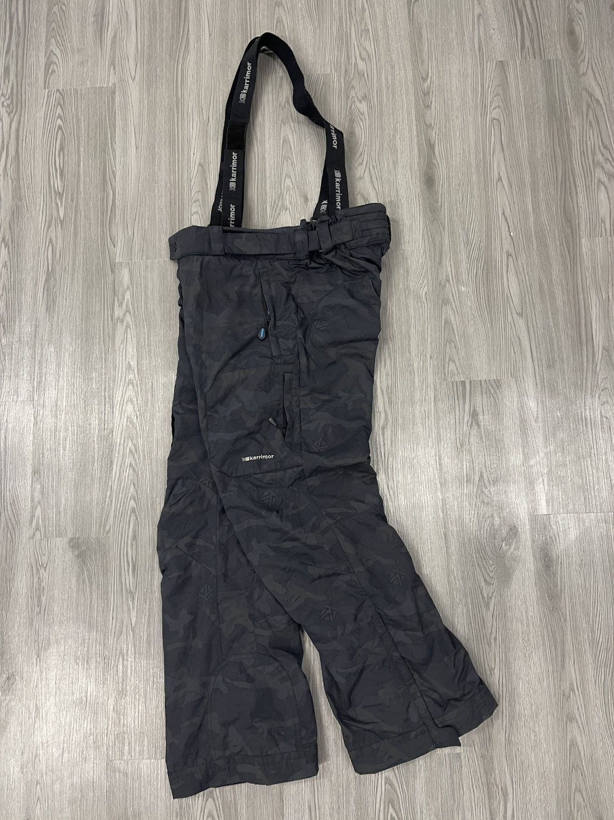 Japanese Brand × Karrimor Karrimor Black Camo Ski Pant With Suspender Size US 34 / EU 50 - 3 Thumbnail