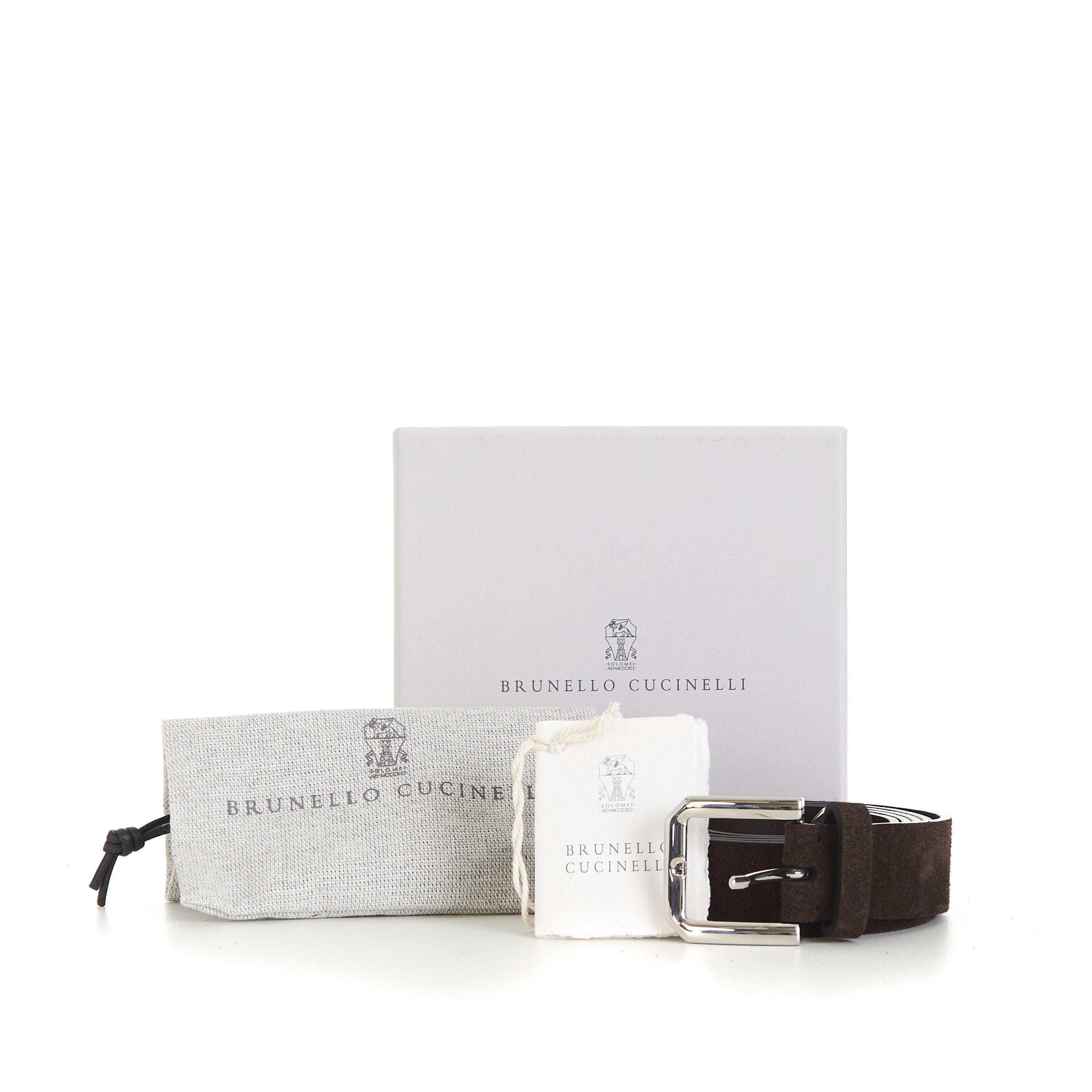 Brunello Cucinelli Belt - Square Buckle & Tip, Reversed Leather Size 100 Size ONE SIZE - 10 Thumbnail