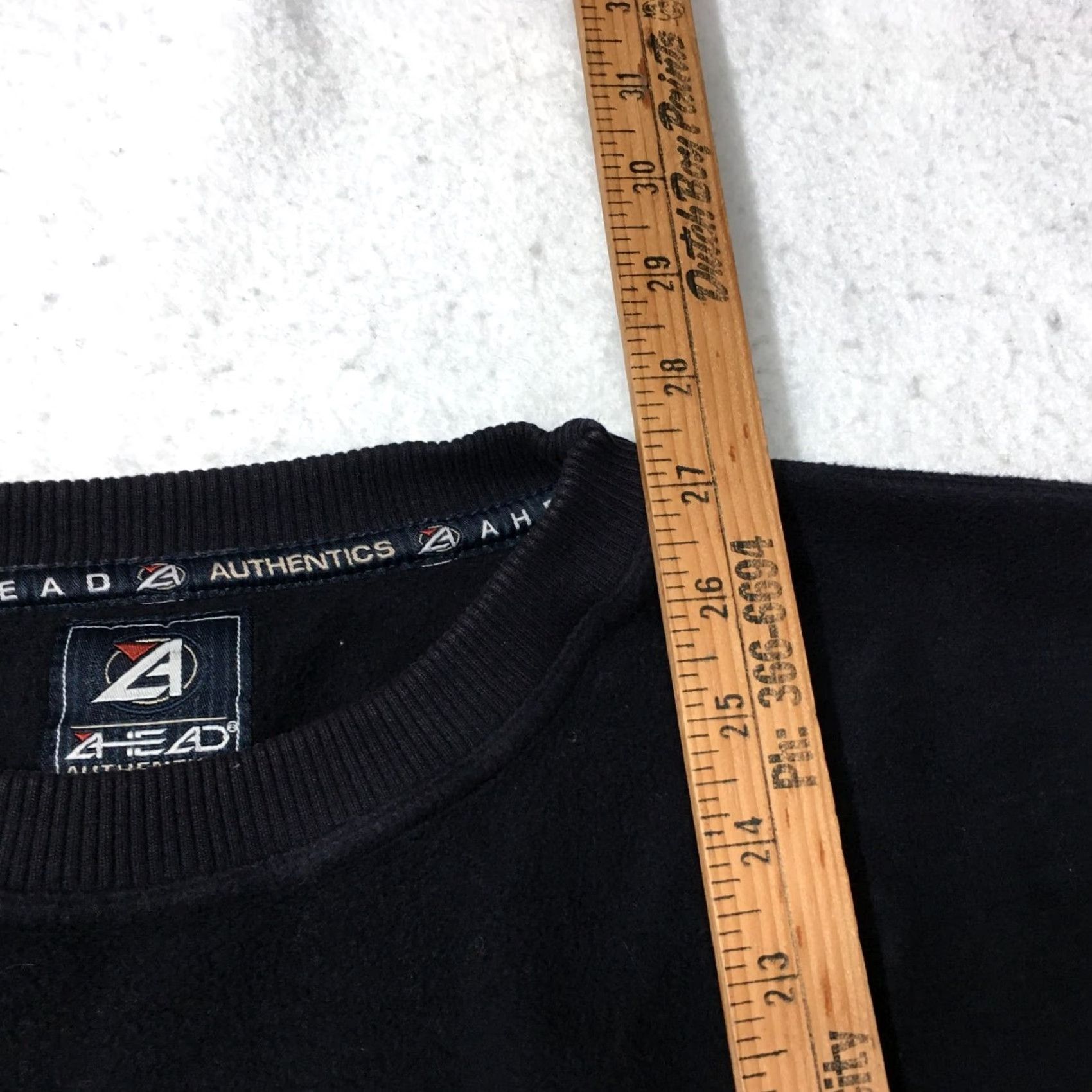 Vintage VINTAGE ahead Sweater Womens M Pullover Casual White Embroidered Logo Sweater (Y2K) Size M / US 6-8 / IT 42-44 - 5 Thumbnail