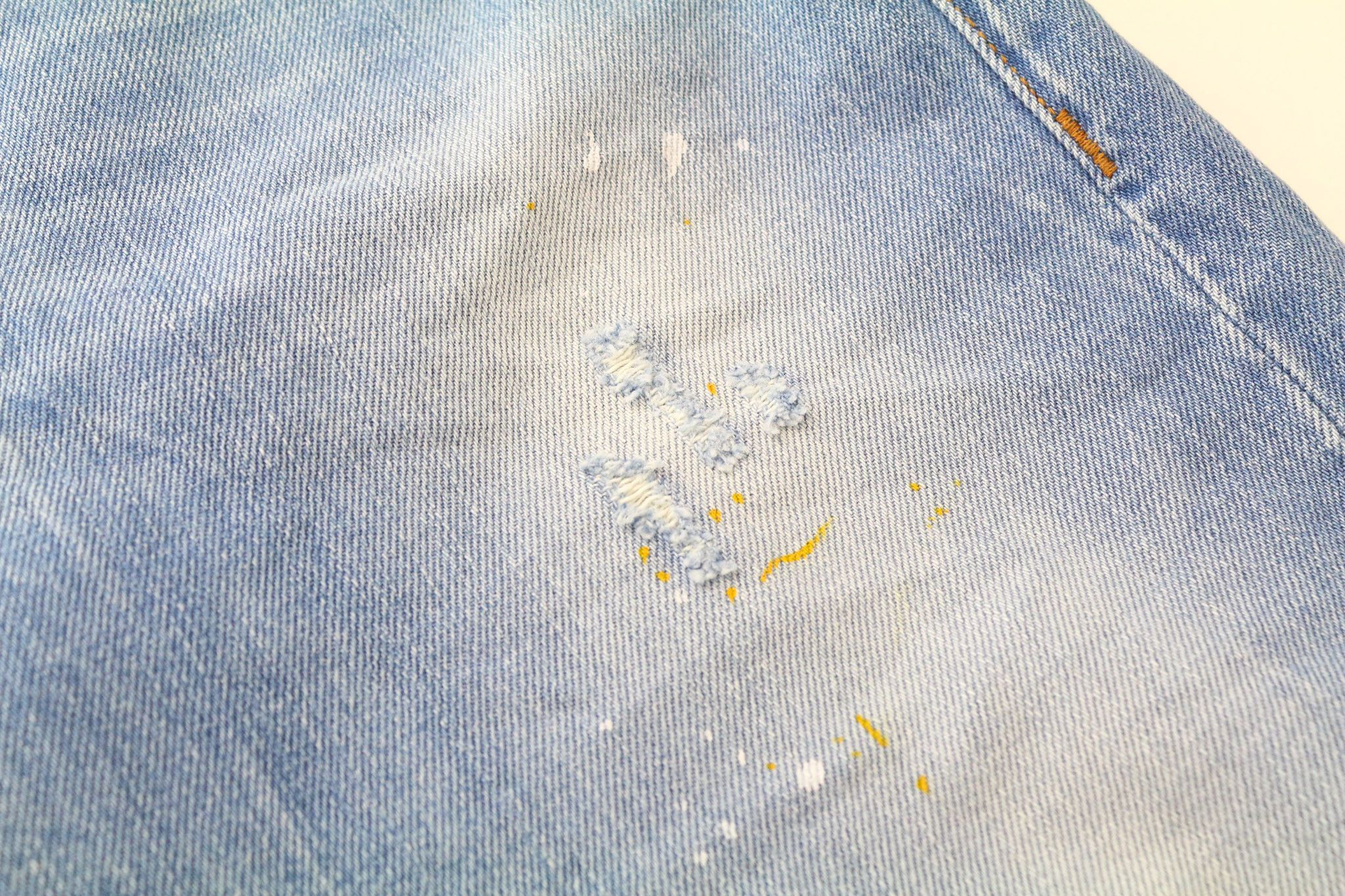 Takeshy Kurosawa TK08FR W34 Light Blue Slim Distressed Jeans 75904 Size US 34 / EU 50 - 8 Thumbnail