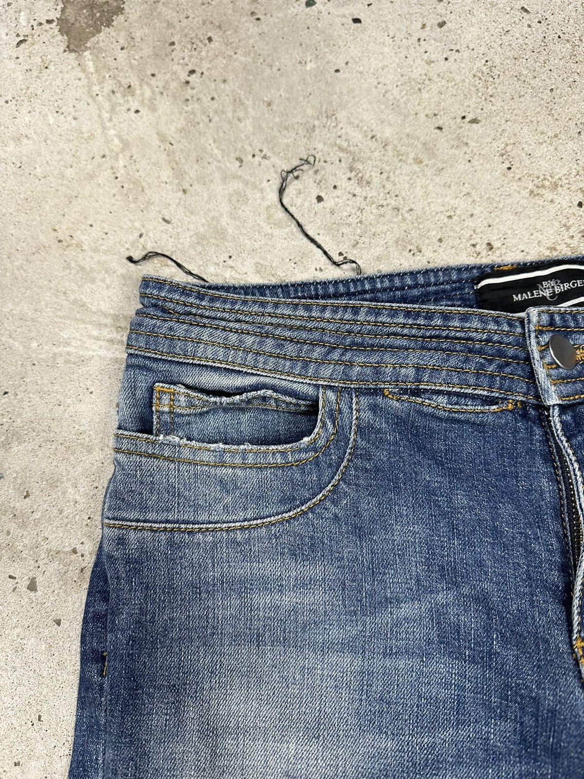 Designer × Japanese Brand By Marlene Birger Denim Biker Moto Jeans Pants Size US 29 - 10 Thumbnail