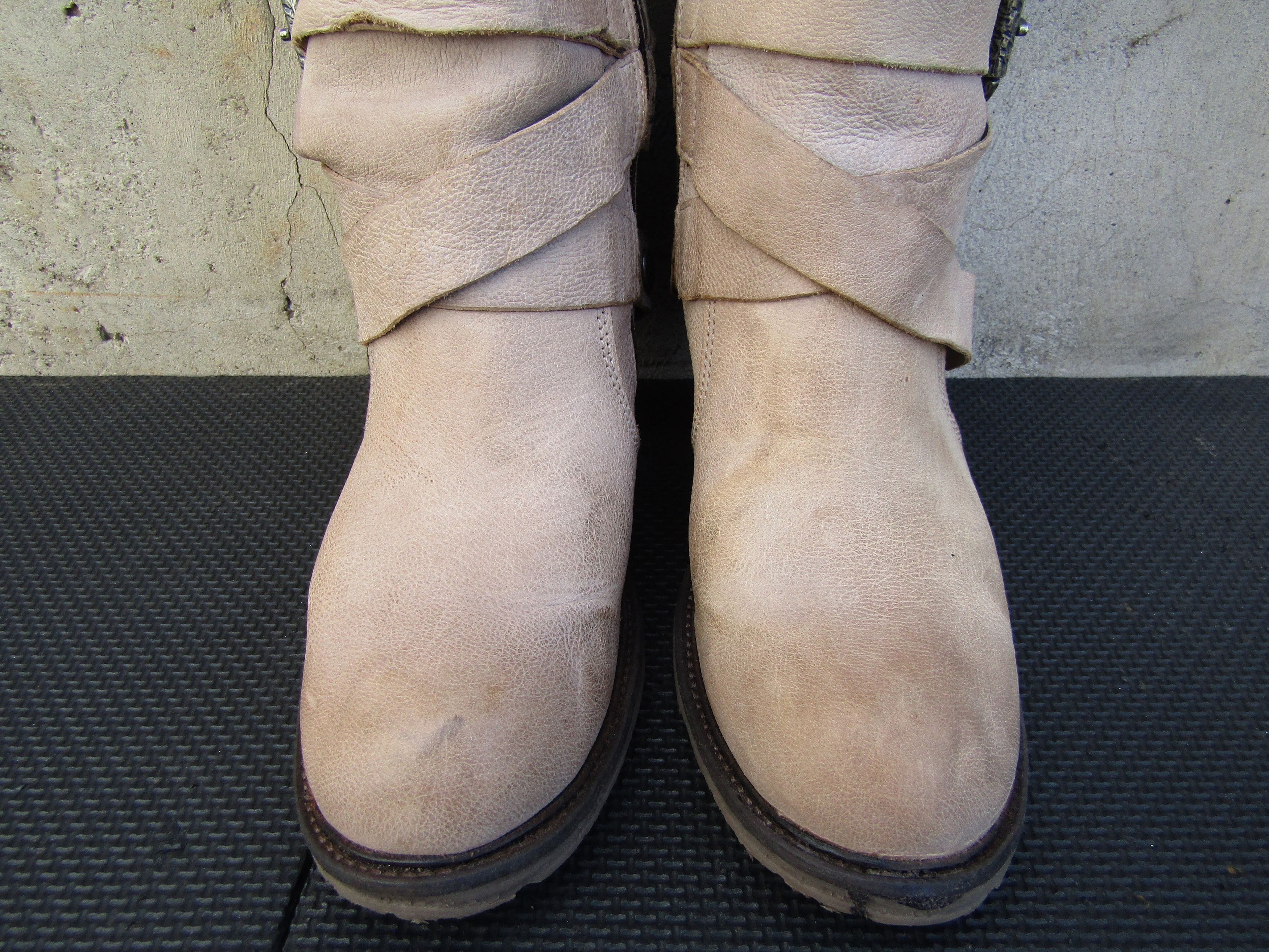 A.S.98 Airstep A.S.98 Zip Buckle High Tall Leather Heel Block Size US 9.5 / IT 39.5 - 11 Thumbnail