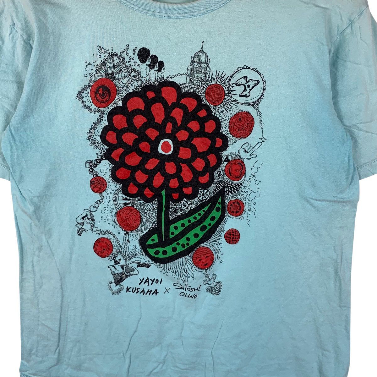 Yayoi Kusama YAYOI KUSAMA x SATOSHI OHNO 24 Hour Television Tee Shirt Top Size L / US 10 / IT 46 - 5 Thumbnail