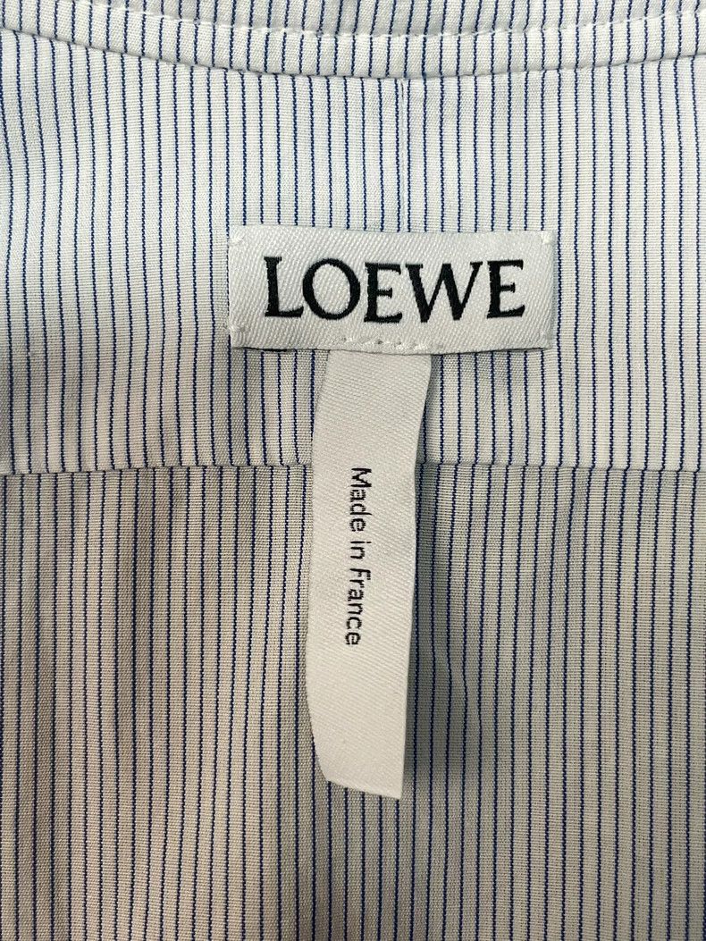 Loewe LOEWE Light-colored striped long-sleeved shirt Size XS / US 0-2 / IT 36-38 - 3 Thumbnail
