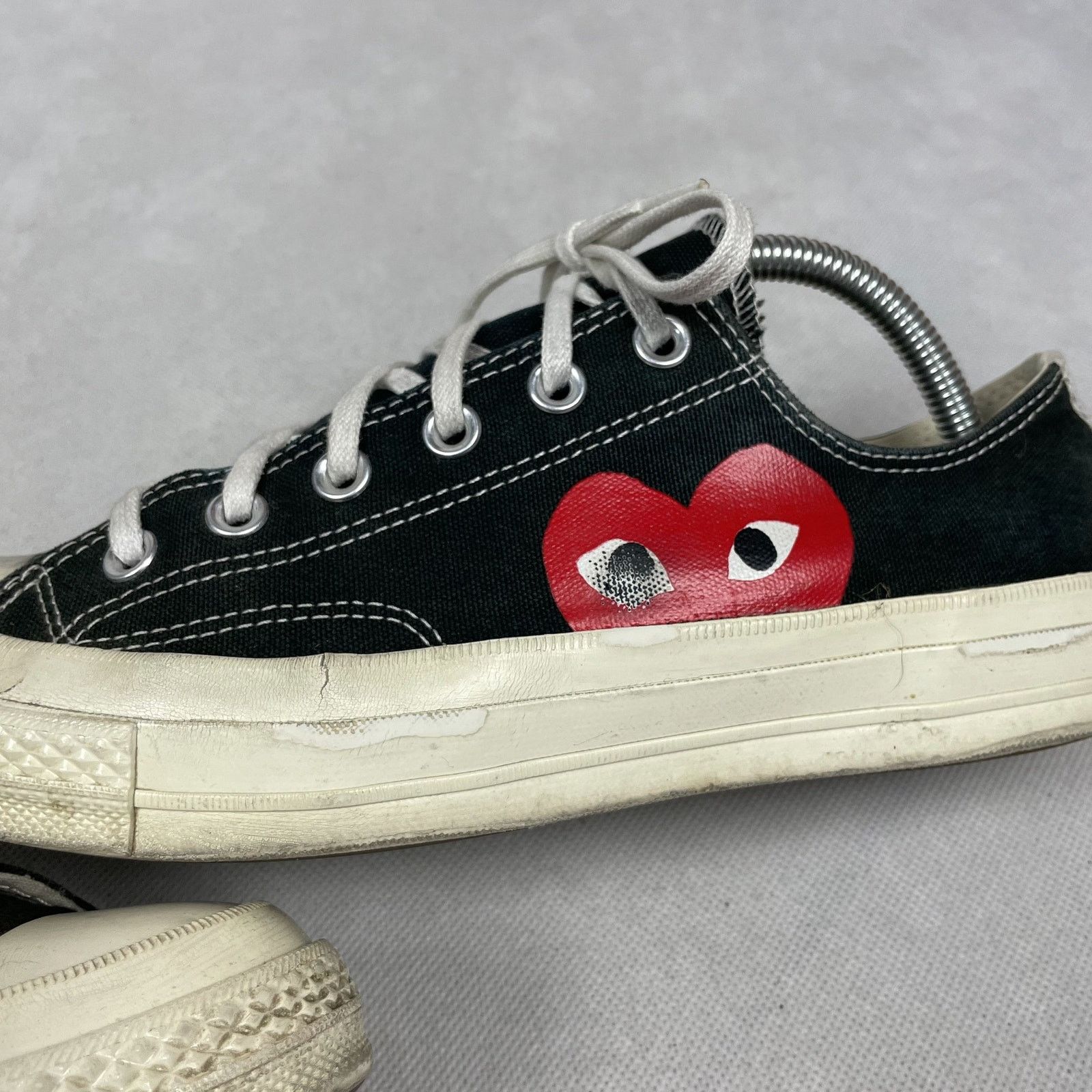 Comme des Garcons × Converse Converse Chuck 70 CDG OX 150206C Unisex Black Shoes M8 W10 Size US 8 / EU 41 - 8 Thumbnail