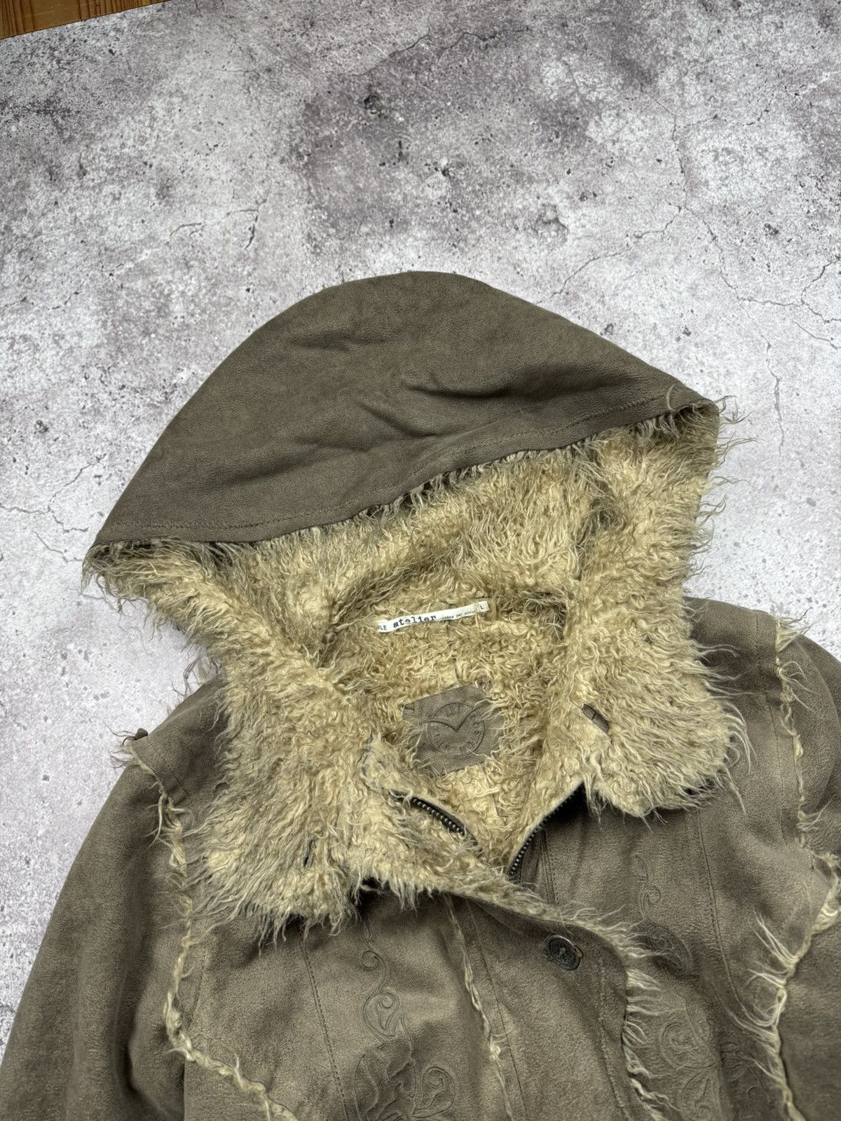 Japanese Brand Avant Garde vintage Fur Zip Hoodie Nile Atelier elf style Size US S / EU 44-46 / 1 - 3 Thumbnail
