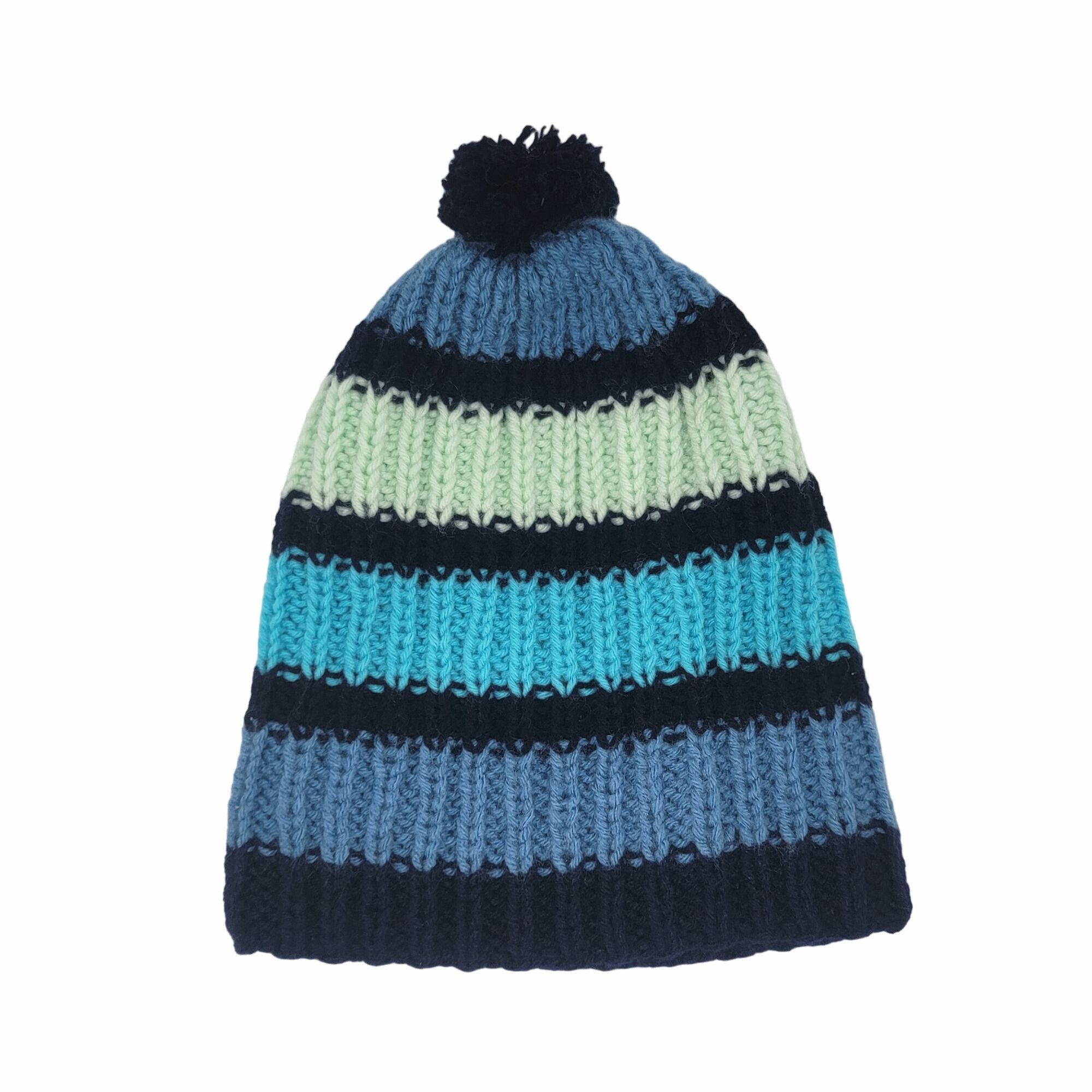 Other ⭐Oz Chunky Handmade Knit Hat Pom Pom Adult unisex Beanie hat Size ONE SIZE - 6 Thumbnail