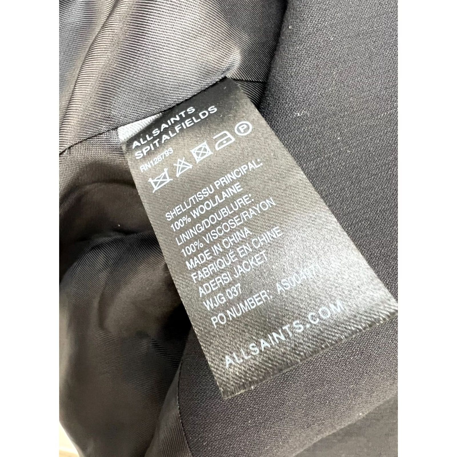 Allsaints - New Title: "AllSaints Adersi Jacket Blazer - Womens Size 8 S" - Added Brand Size S / US 4 / IT 40 - 7 Thumbnail