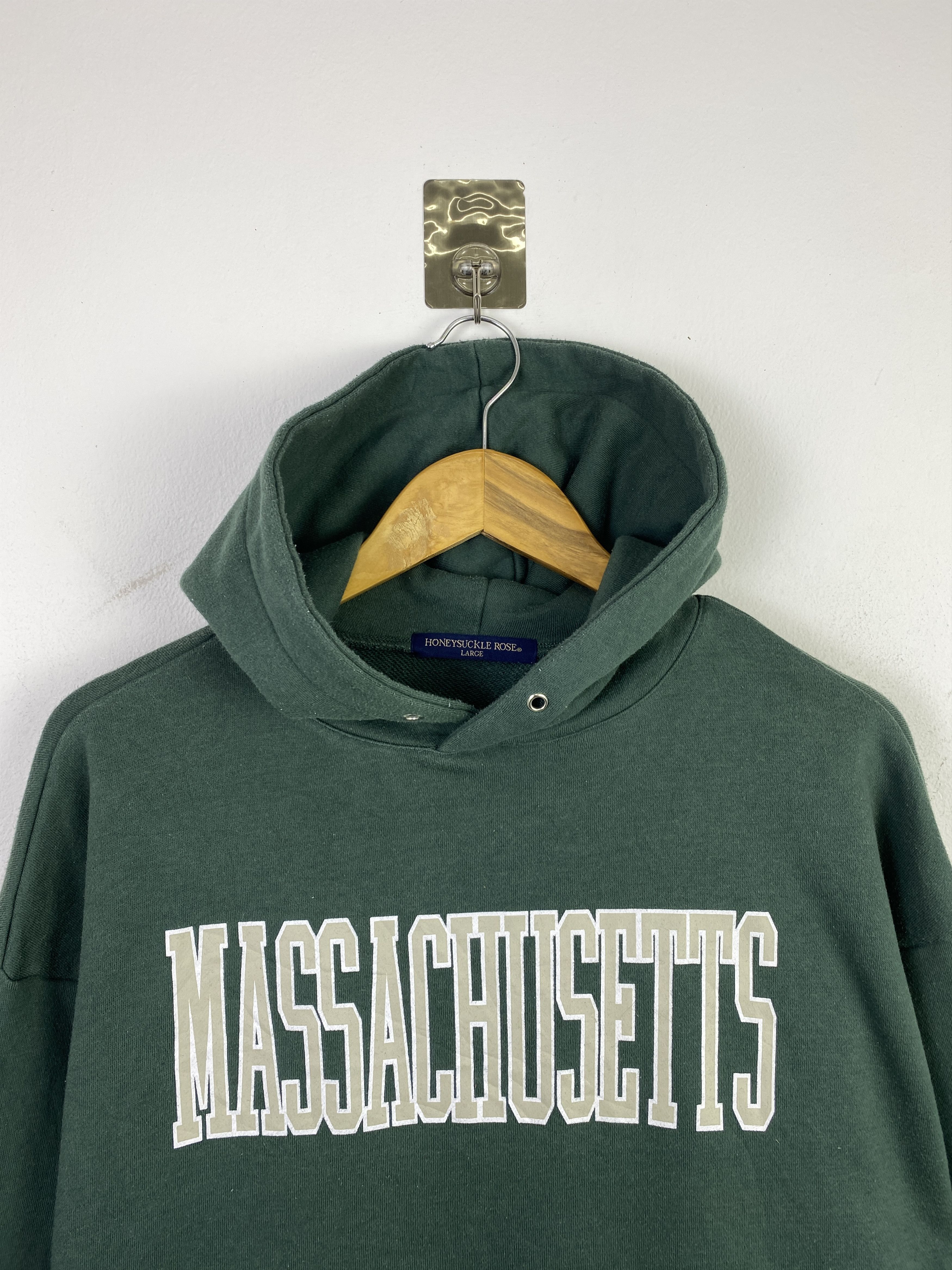 Vintage Vintage Massachusetts Wording Pullover Hoodie SH0374 Size US L / EU 52-54 / 3 - 2 Thumbnail