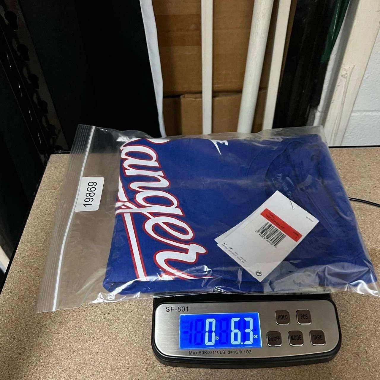 Nike Nike Shirt Men Blue Texas Rangers Ryan #34 NCAA Cotton New L Size US L / EU 52-54 / 3 - 8 Thumbnail