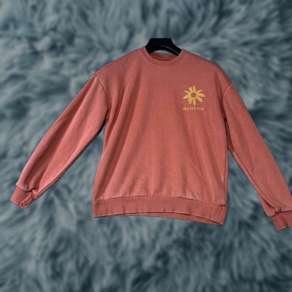 Brixton Brixton Sweatshirt Crew Neck Flowers Graphics Size Small Women Adult Regular Pullover Orange 90s Floral Outdoor Logo Size S / US 4 / IT 40 - 1 Thumbnail