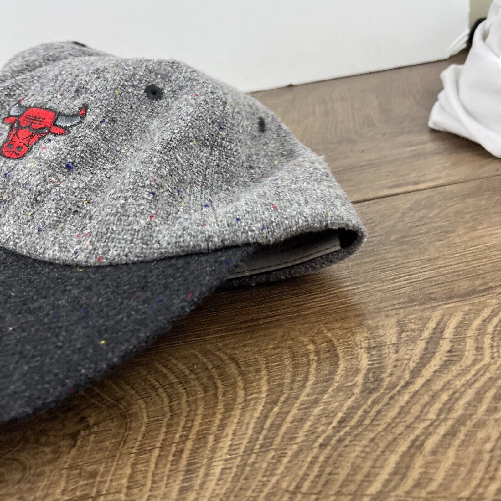 Mitchell & Ness Chicago Bulls Hat Mitchell & Ness Gray Hat Adjustable Adult Size ONE SIZE - 7 Thumbnail