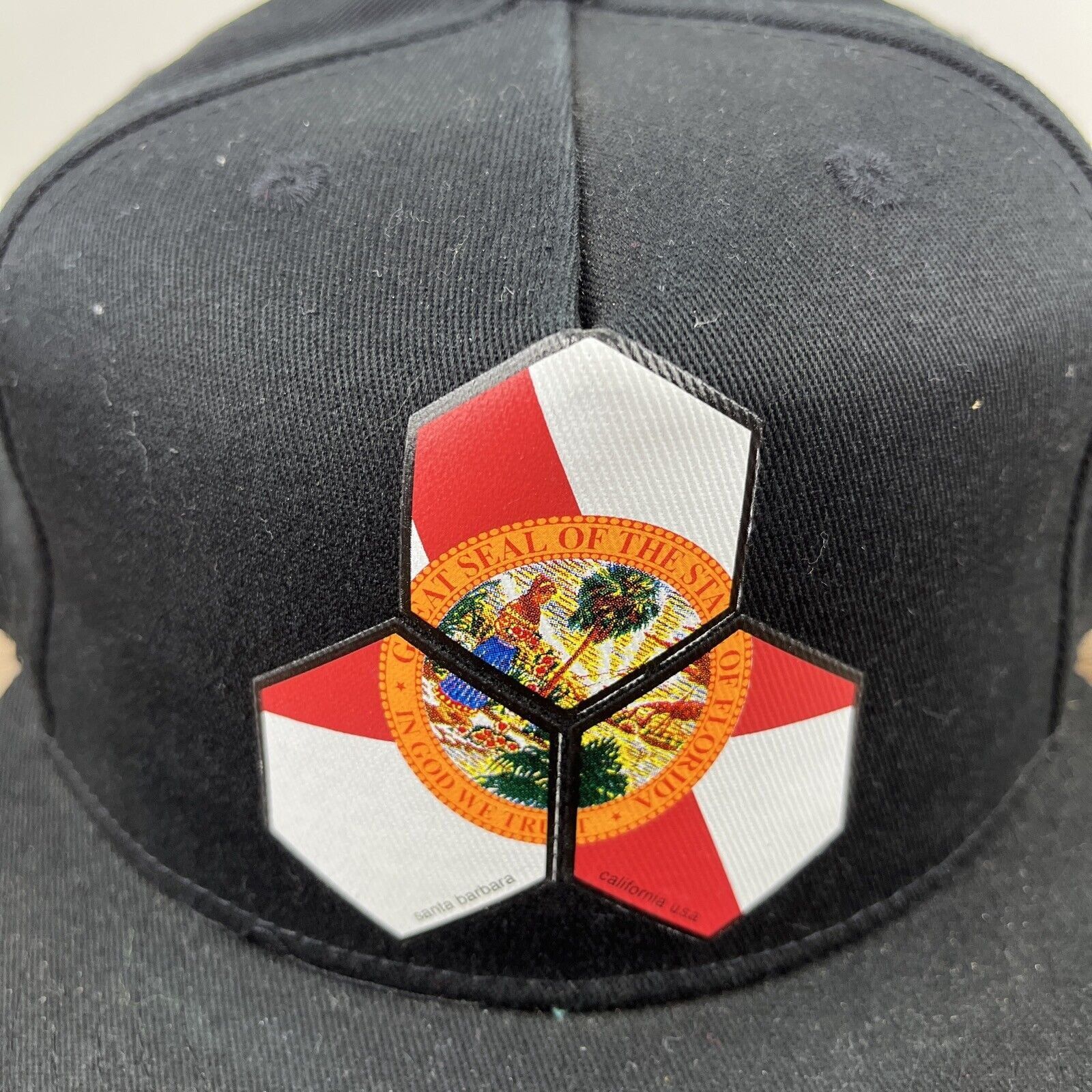 Other Florida Hat Seal of State Black Hat Snapback Adjustable Adul Size ONE SIZE - 6 Thumbnail