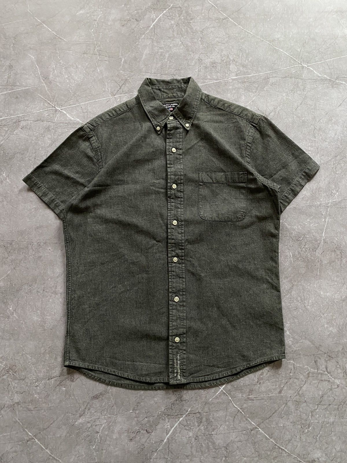 Polo Ralph Lauren × Ralph Lauren × Vintage Classic Polo Ralph Lauren Jeans Co. Gray Shirt Short Sleeve Size US S / EU 44-46 / 1 - 2 Thumbnail